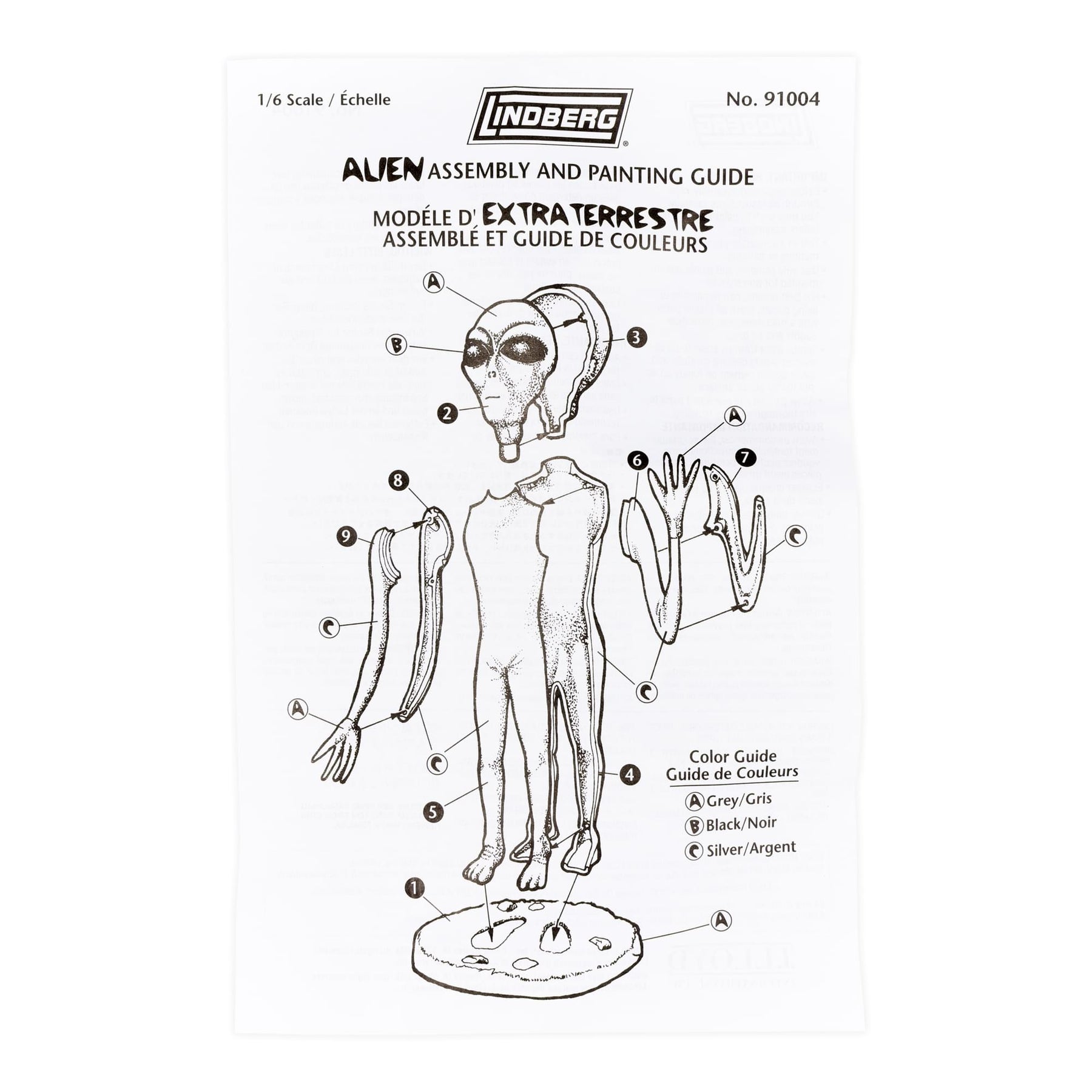 Alien Rosewell 7 Inch Unassembled Plastic Model Kit