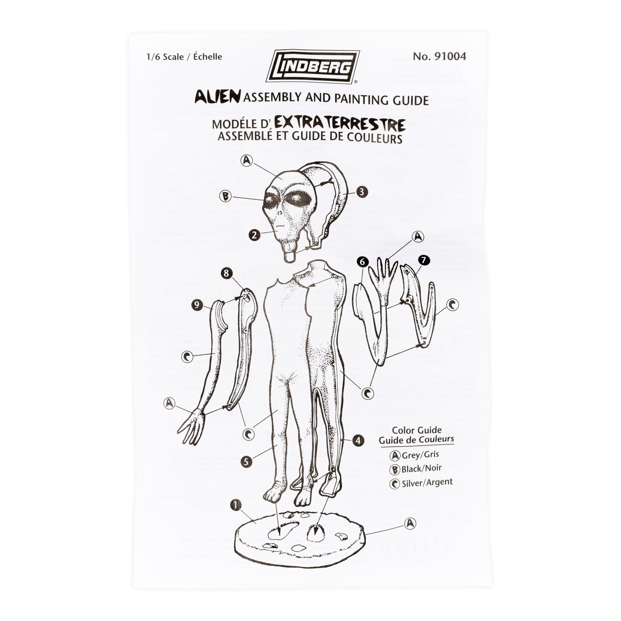 Alien Rosewell 7 Inch Unassembled Plastic Model Kit