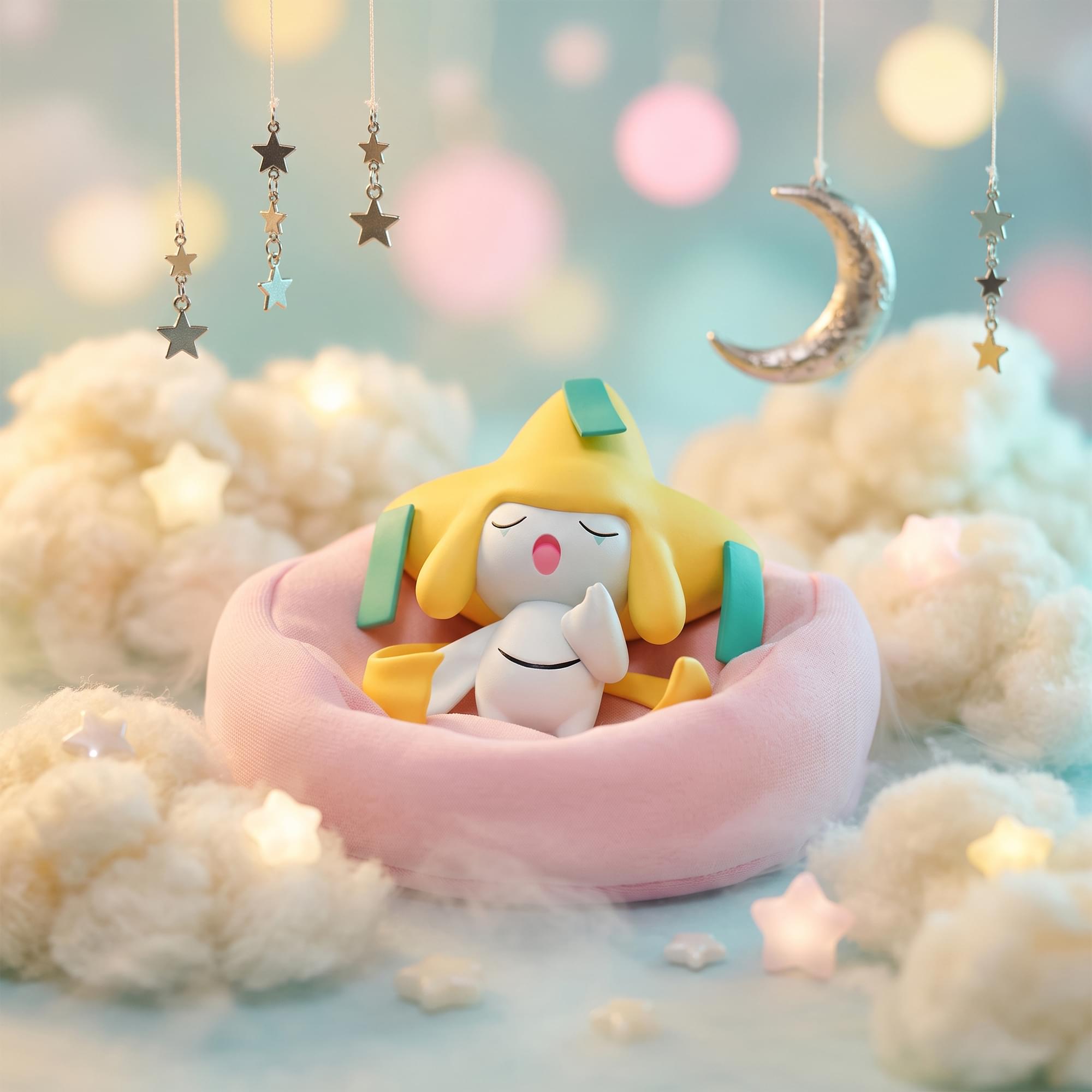 Pokemon Starry Dream Sleeping Mini Figure | Jirachi