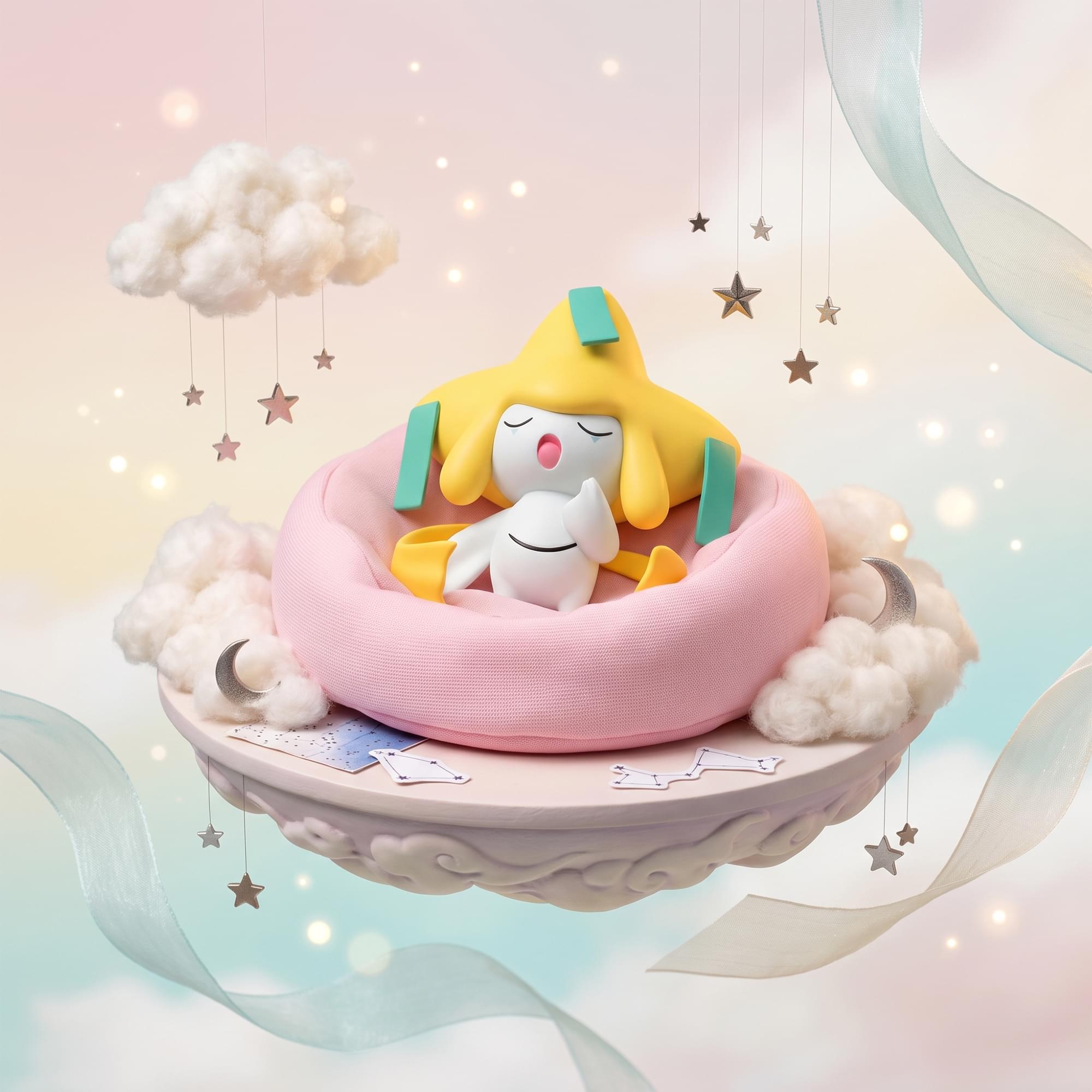 Pokemon Starry Dream Sleeping Mini Figure | Jirachi