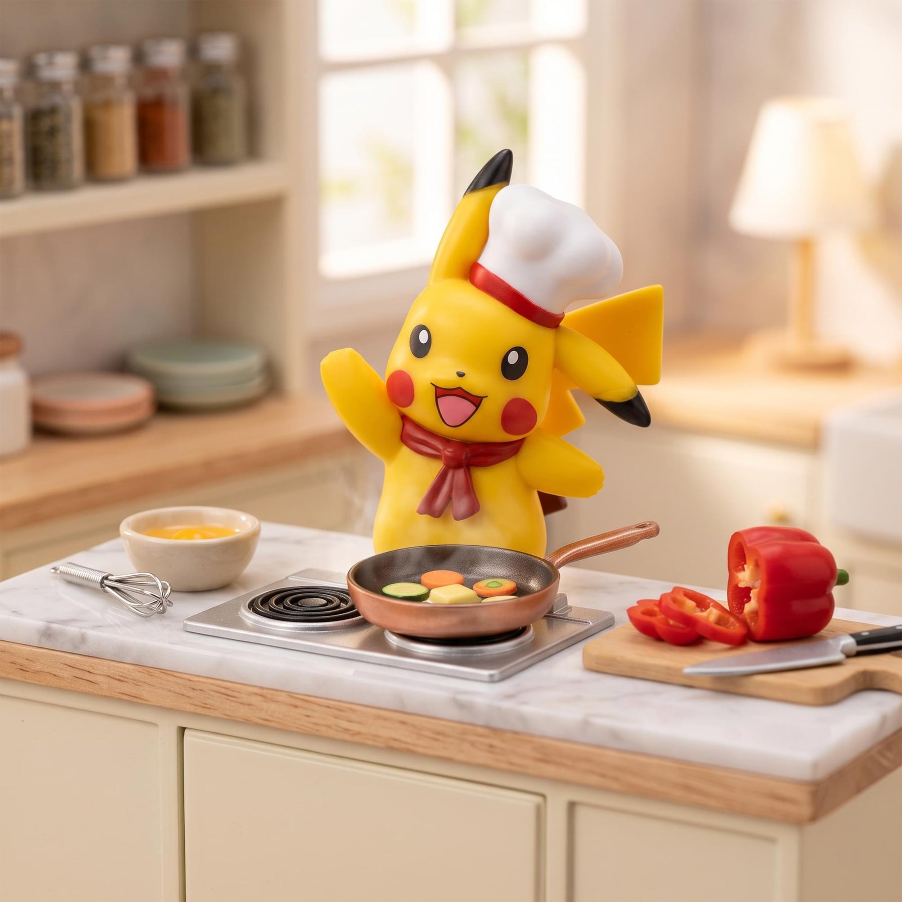 Pokemon Days Figure Can Mini Figure | Pikachu Chef