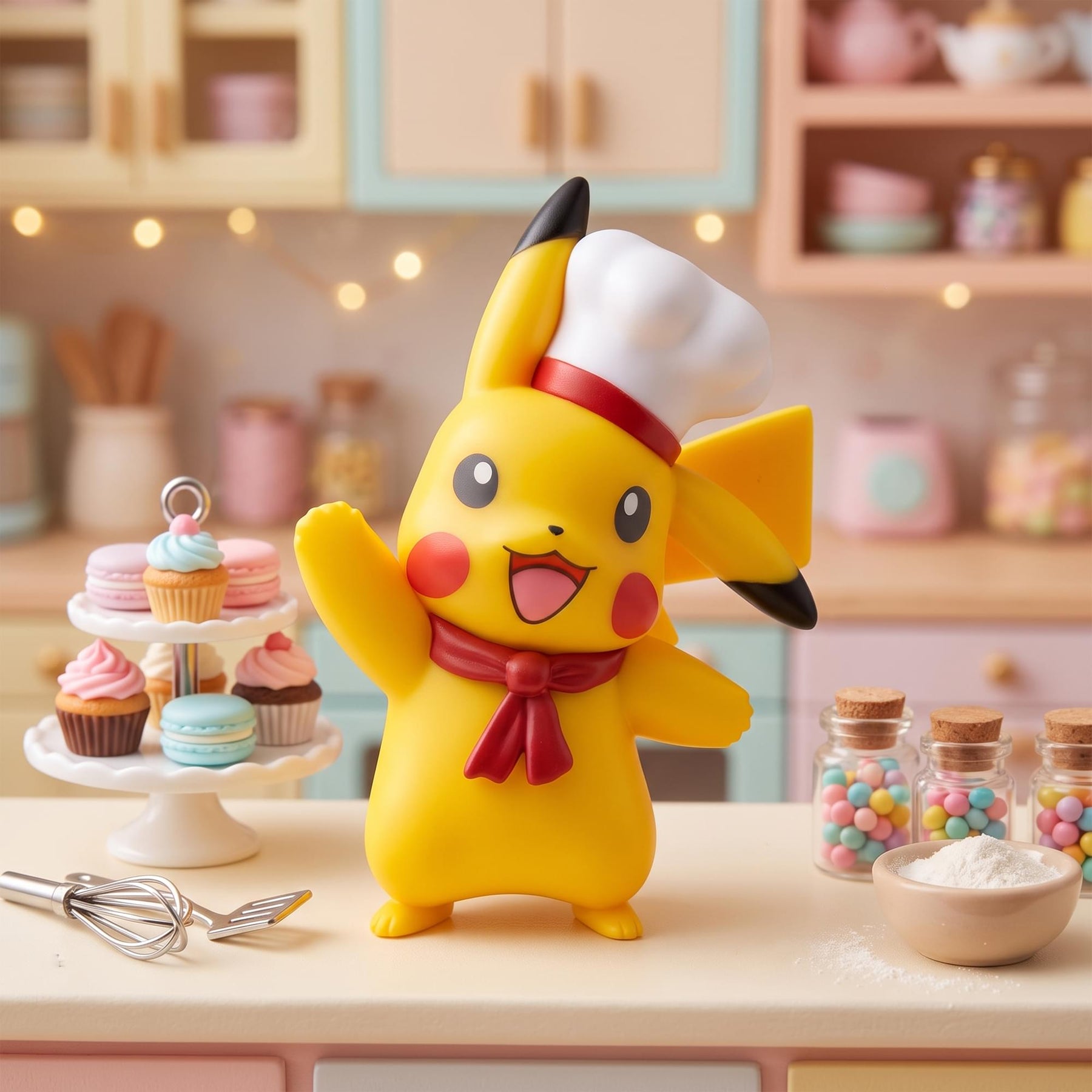 Pokemon Days Figure Can Mini Figure | Pikachu Chef