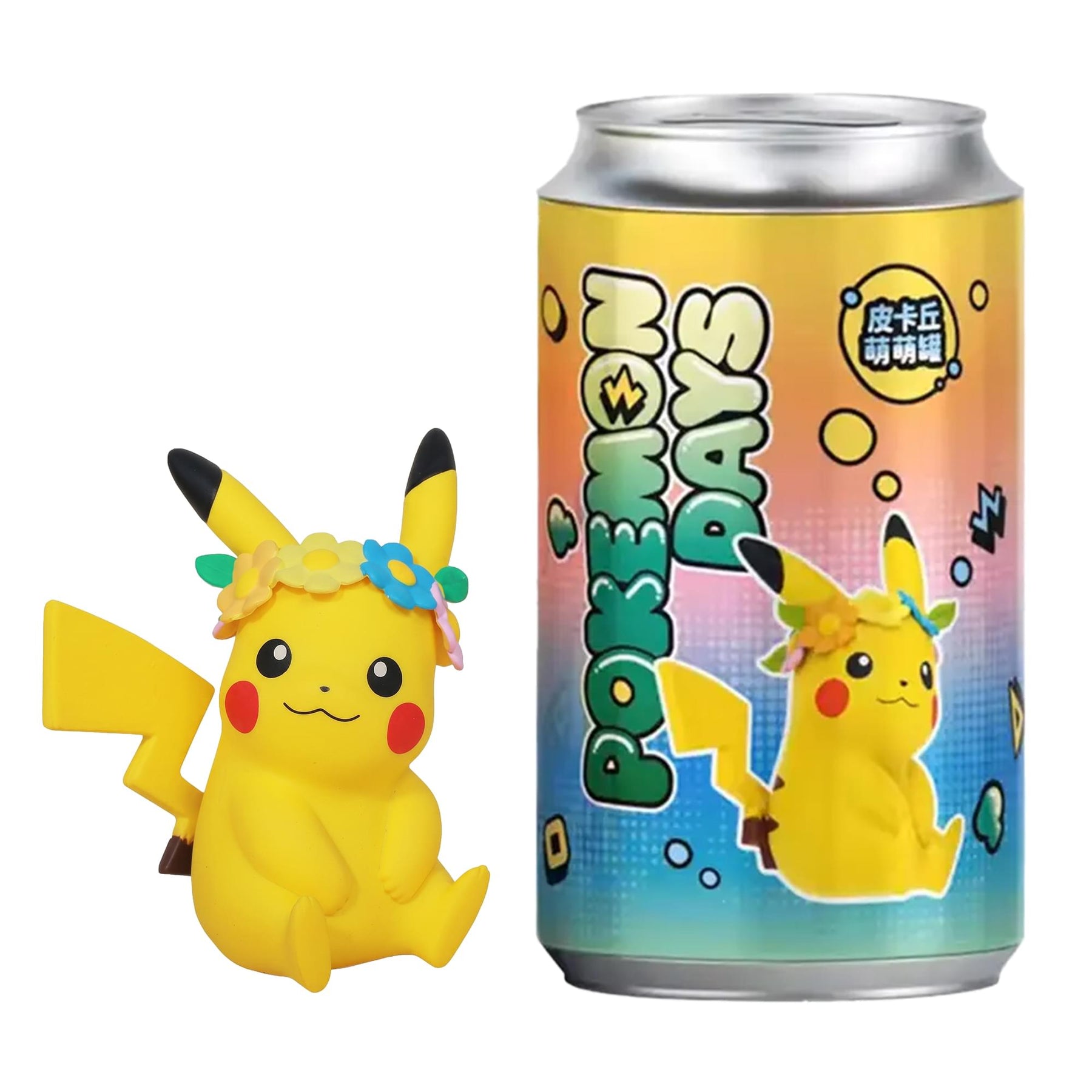 Pokemon Days Figure Can Mini Figure | Pikachu Flower Style