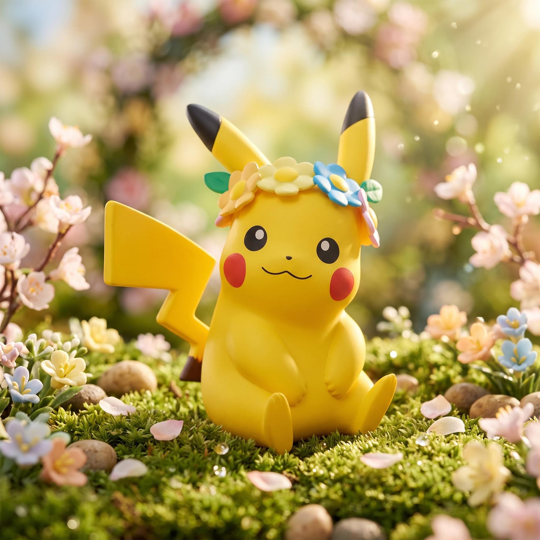Pokemon Days Figure Can Mini Figure | Pikachu Flower Style