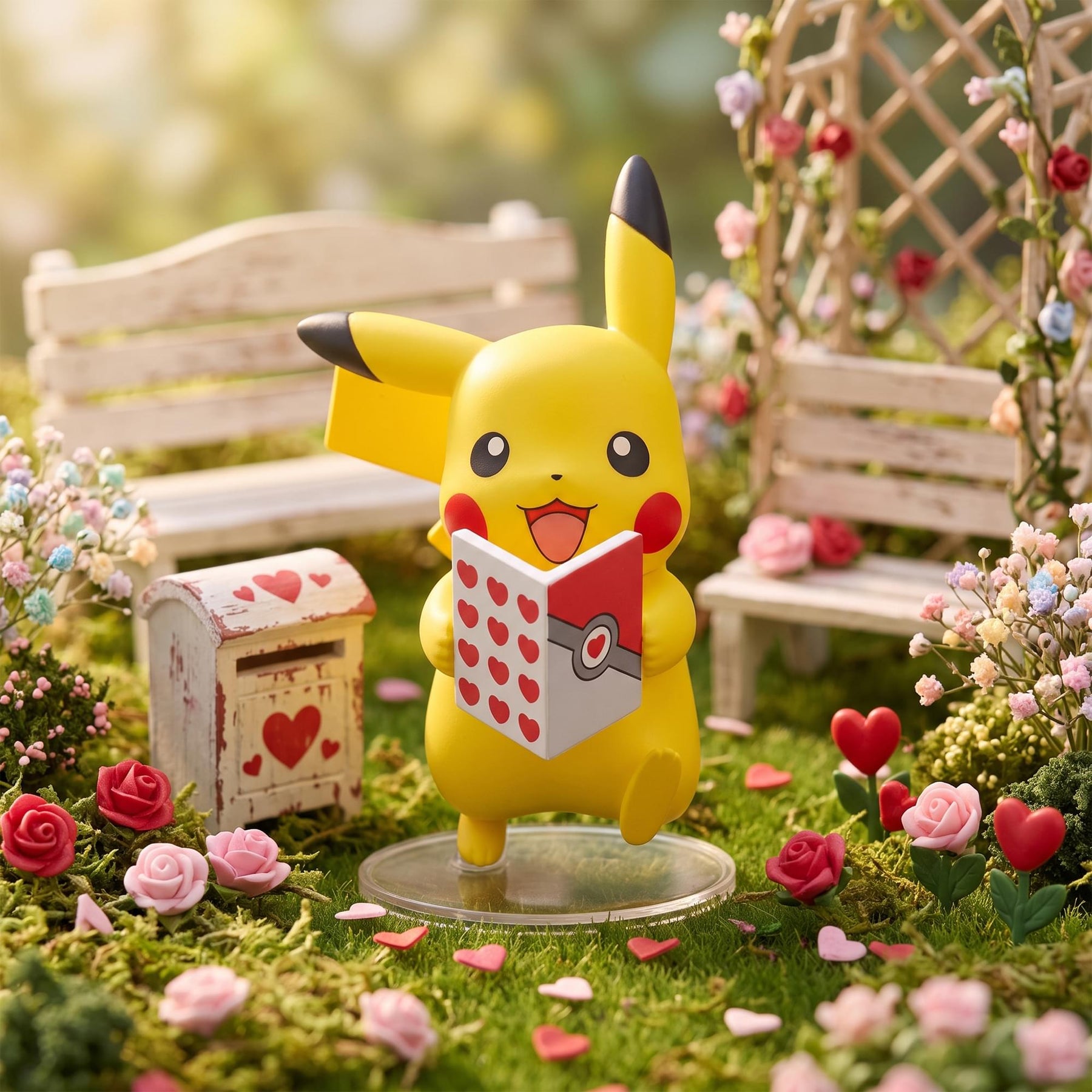 Pokemon Days Figure Can Mini Figure | Pikachu Love Letter