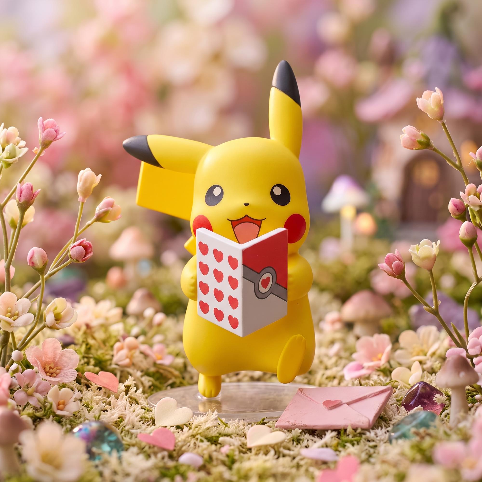 Pokemon Days Figure Can Mini Figure | Pikachu Love Letter