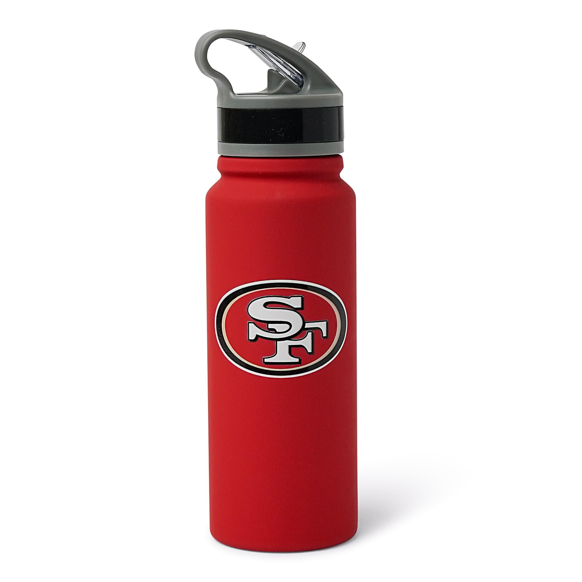 San Francisco 49ers Swagger 25-Ounce Stainless Steel Flip-Top NFL Water Bottle