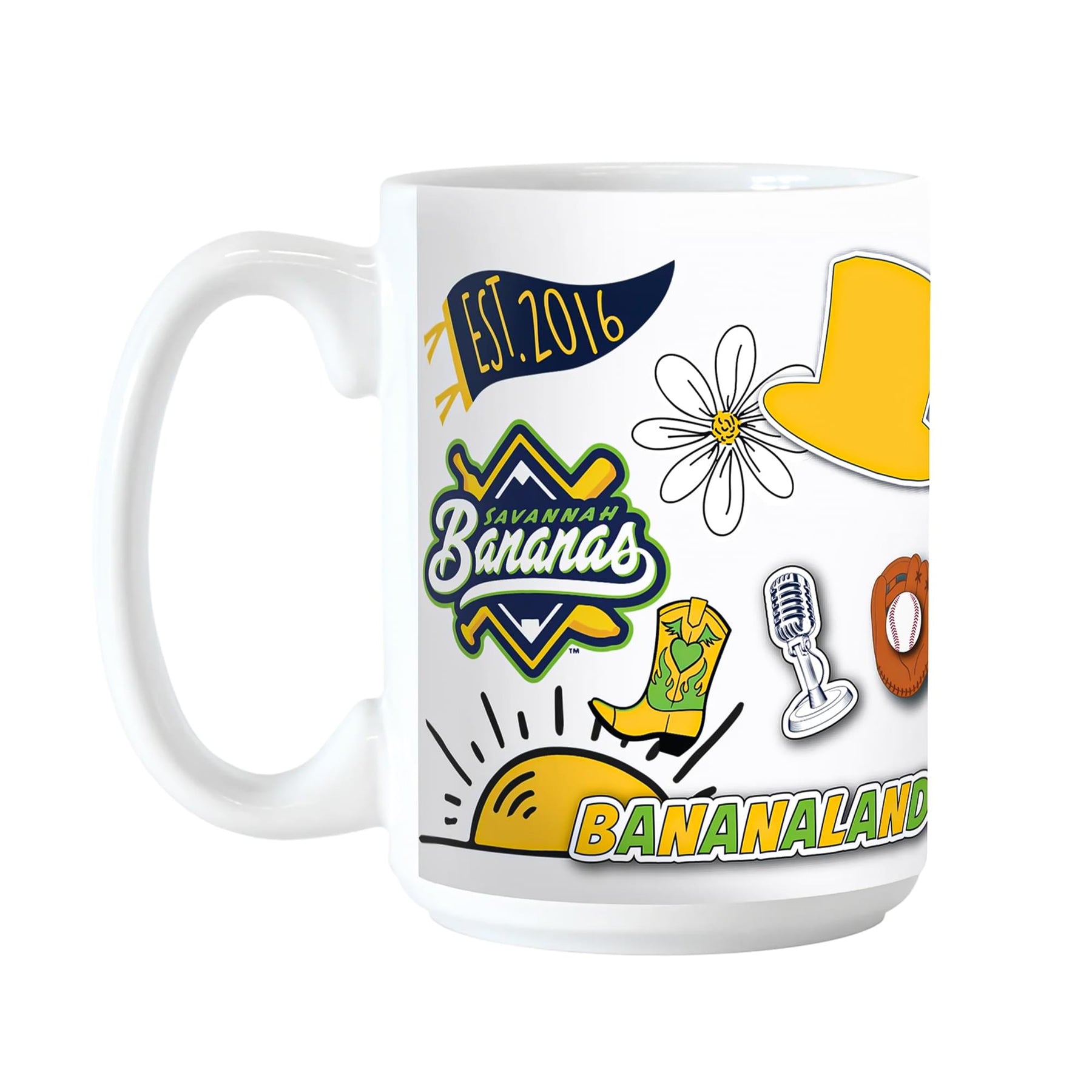Savannah Bananas Icons 15 Ounce Ceramic Mug