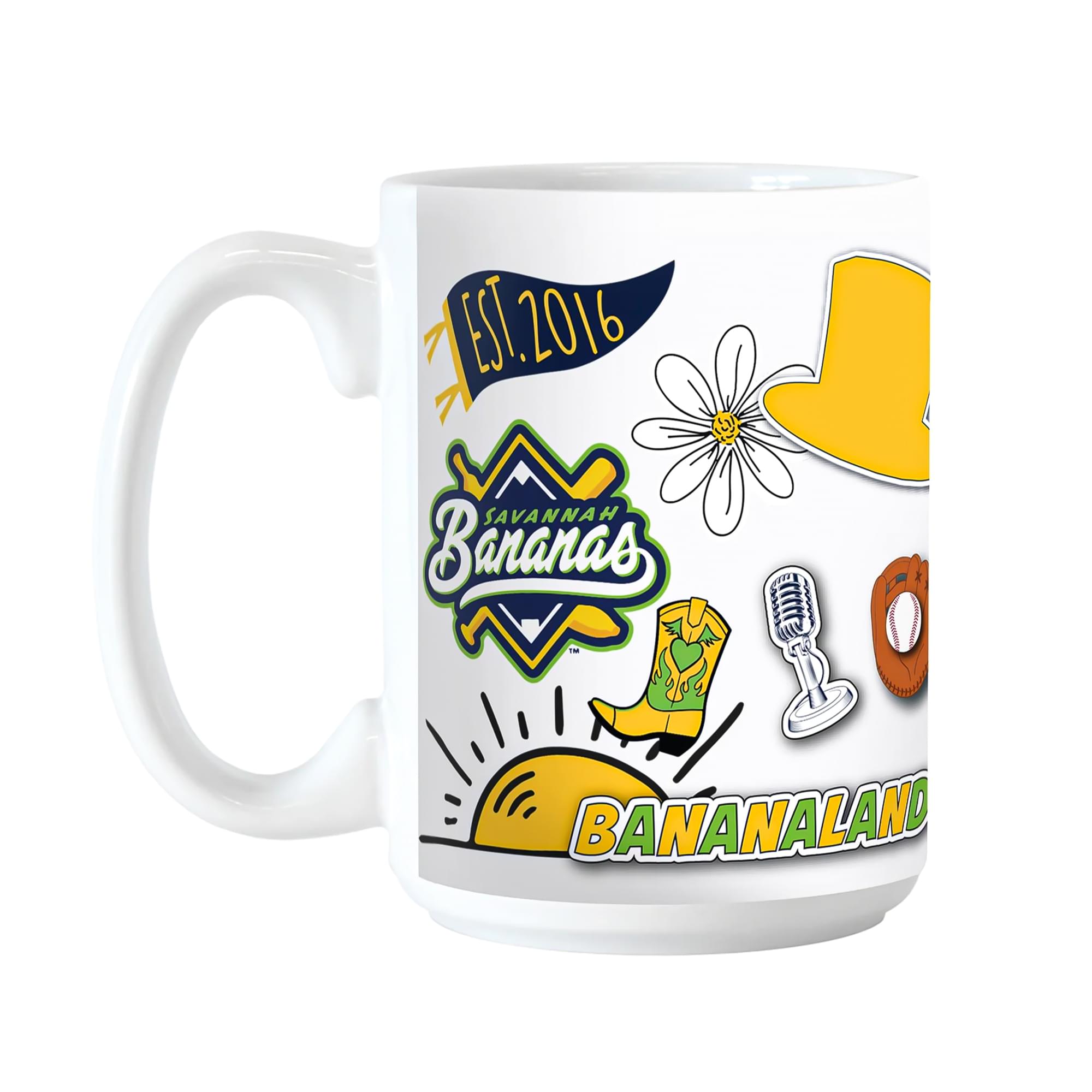 Savannah Bananas Icons 15 Ounce Ceramic Mug