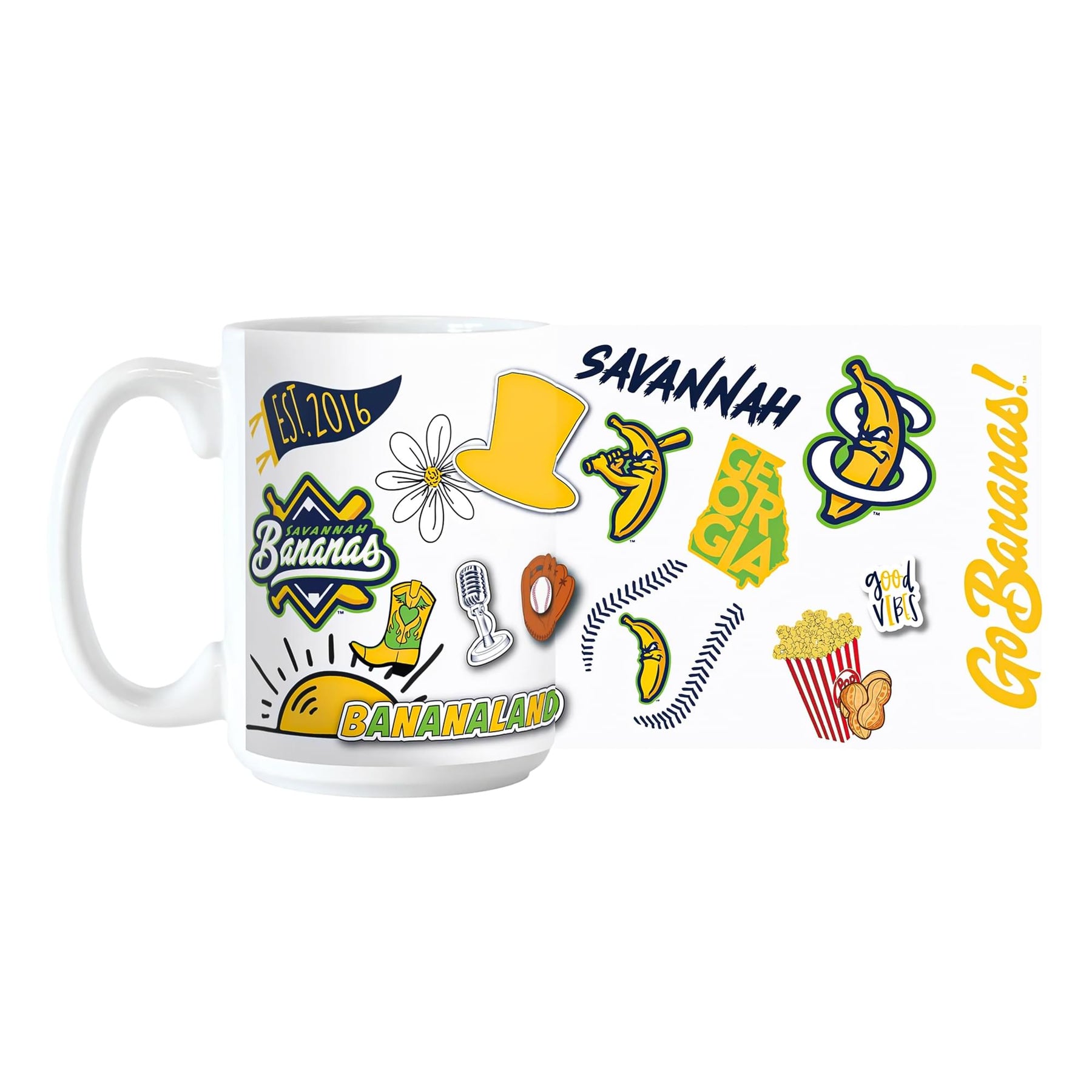 Savannah Bananas Icons 15 Ounce Ceramic Mug