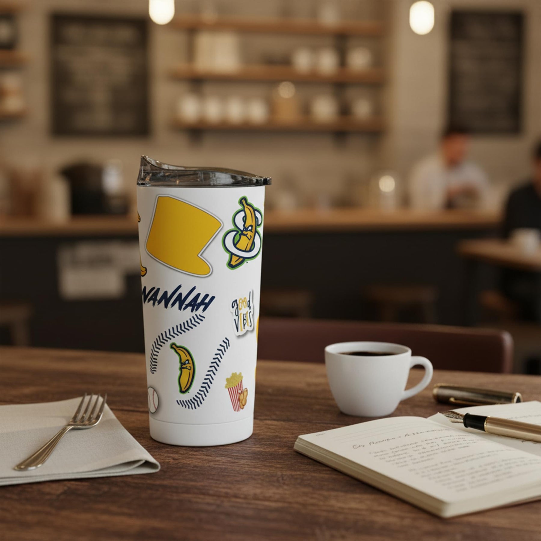 Savannah Bananas Icons 20 Ounce Stainless Steel Tumbler With Lid