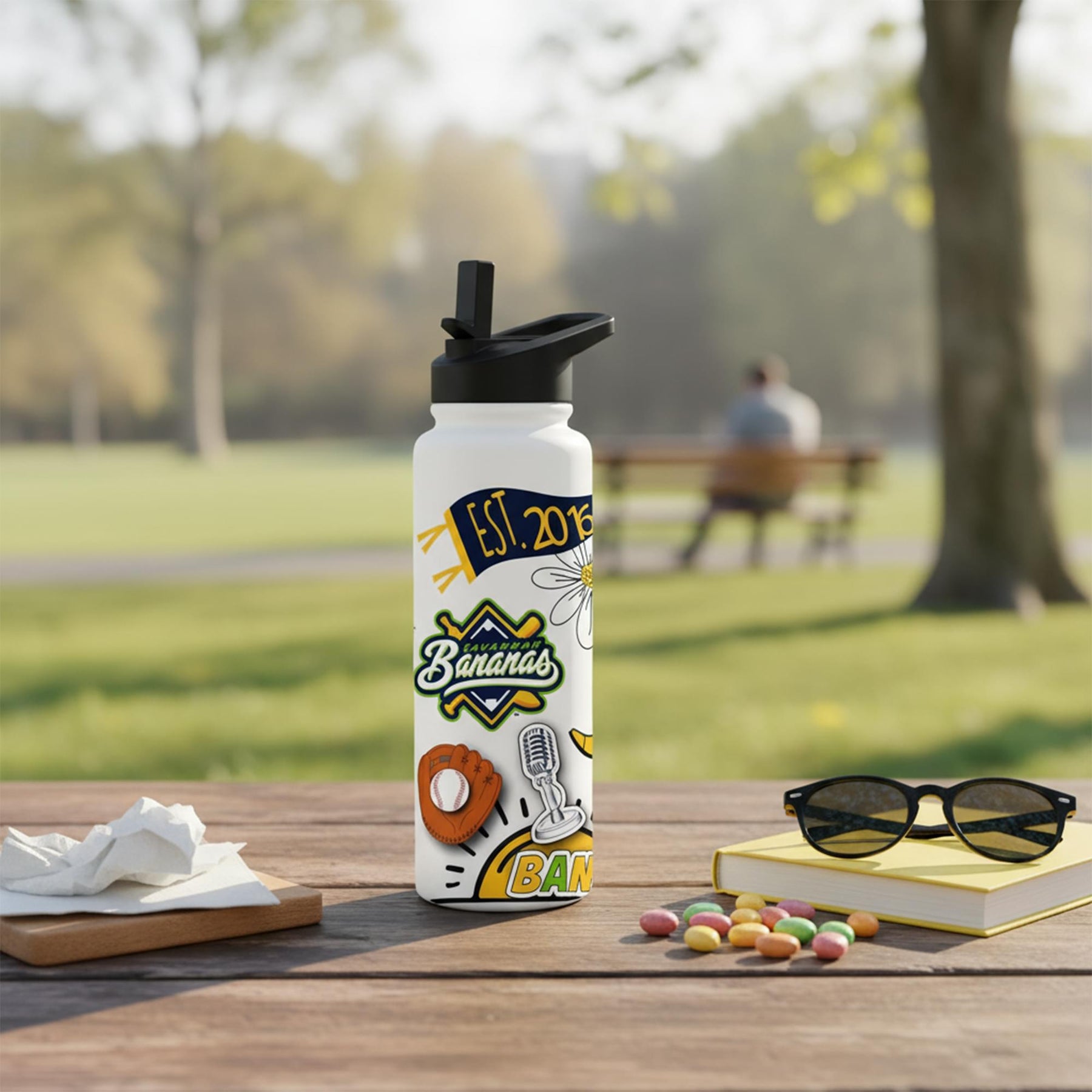 Savannah Bananas Icons 34 Ounce Stainless Steel Tumbler With Lid