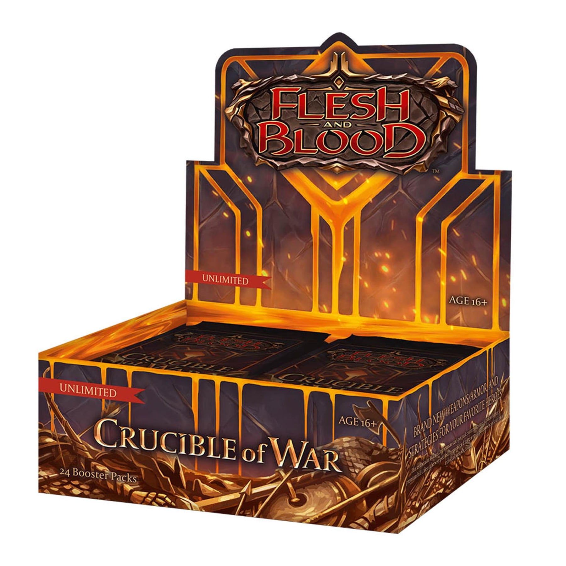Flesh and Blood TCG: Crucible of War Unlimited Booster Box | 24 Packs