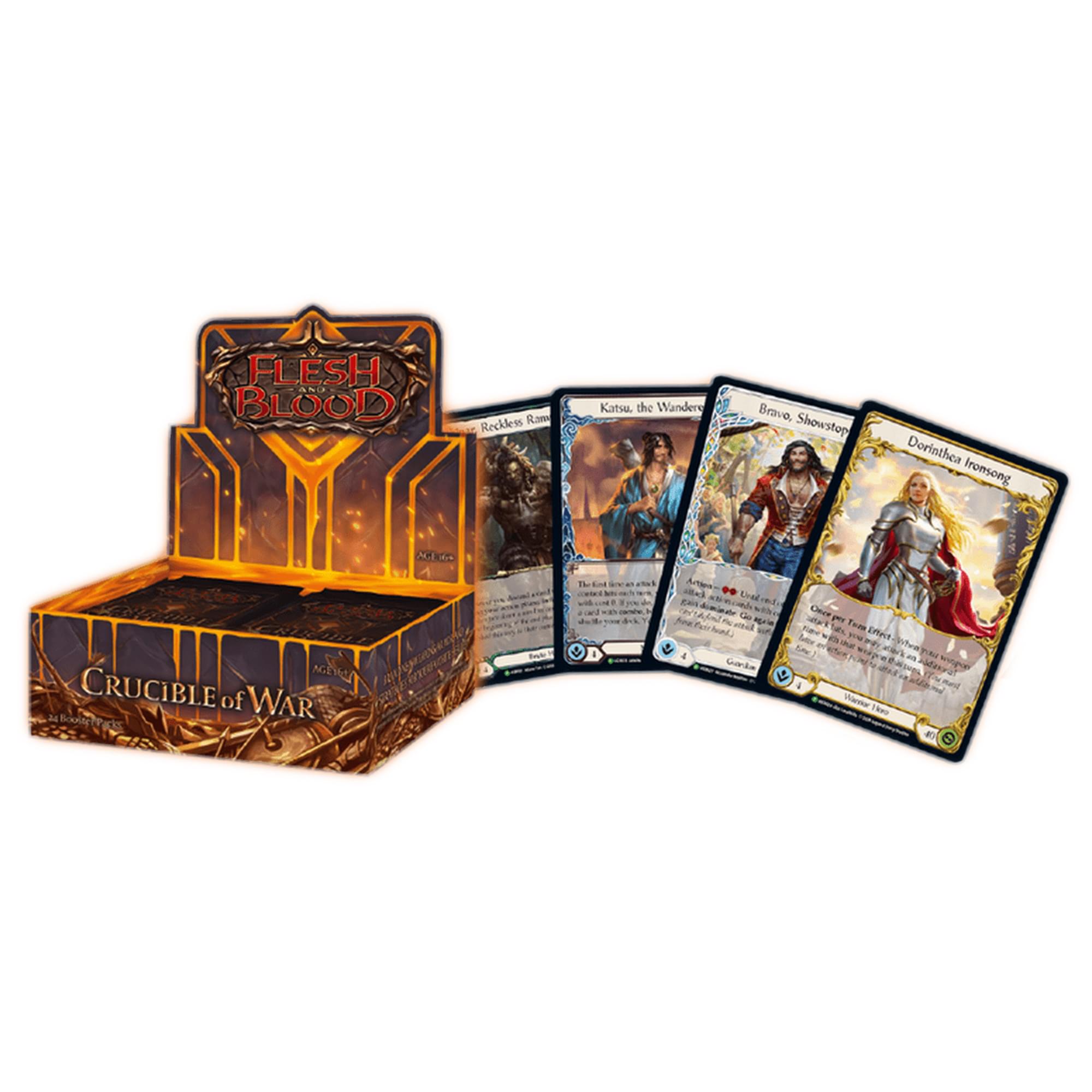 Flesh and Blood TCG: Crucible of War Unlimited Booster Box | 24 Packs