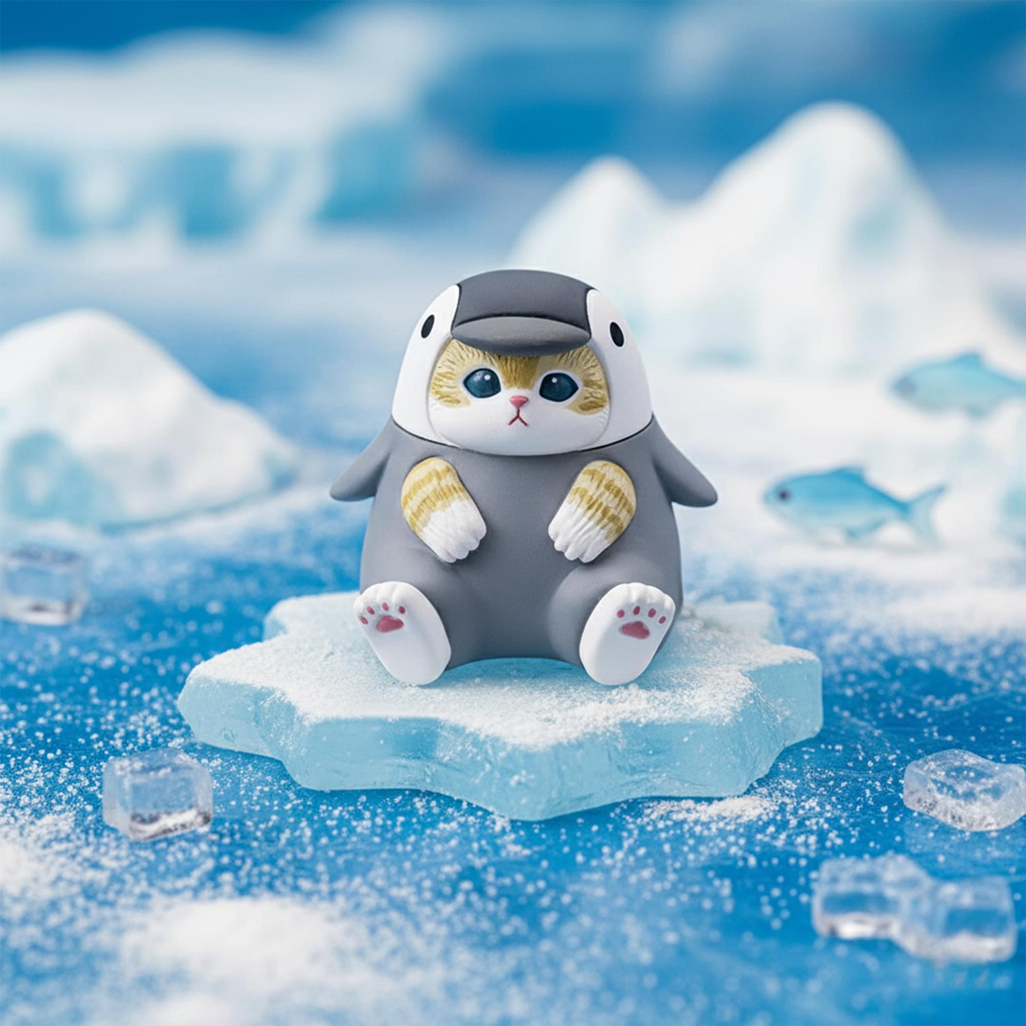 Sitting Aquarium Cats Blind Box Mini Figure | One Random