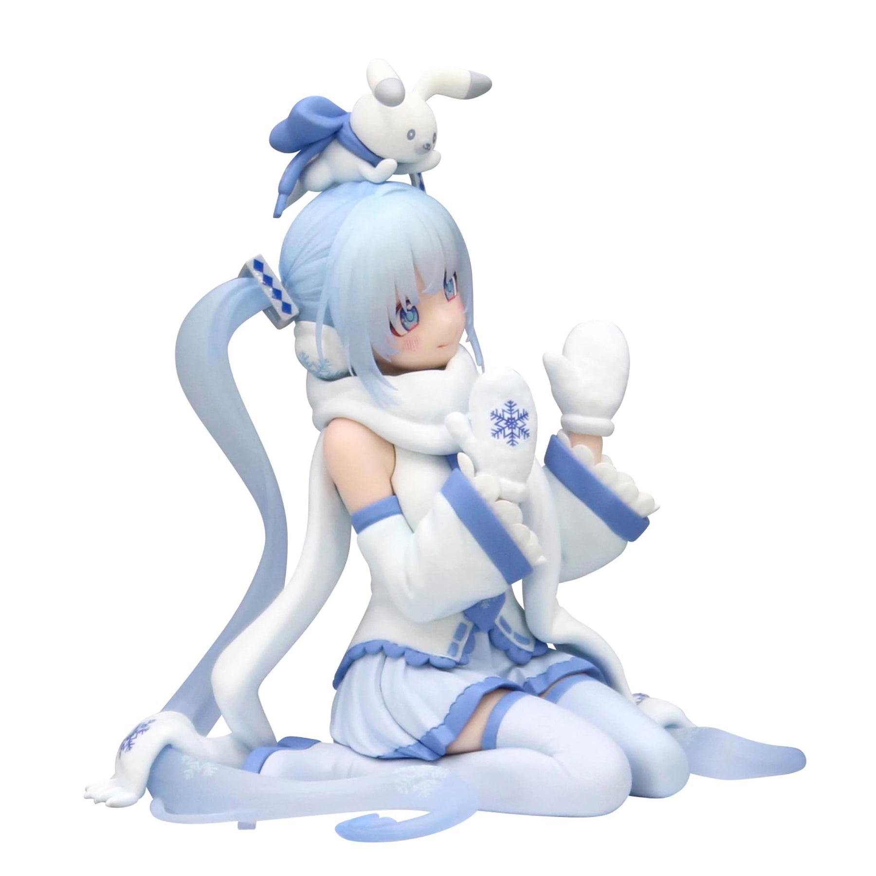 Vocaloid Hatsune Miku Noodle Stopper Figure | Snow Miku Sky Town 10th ver.