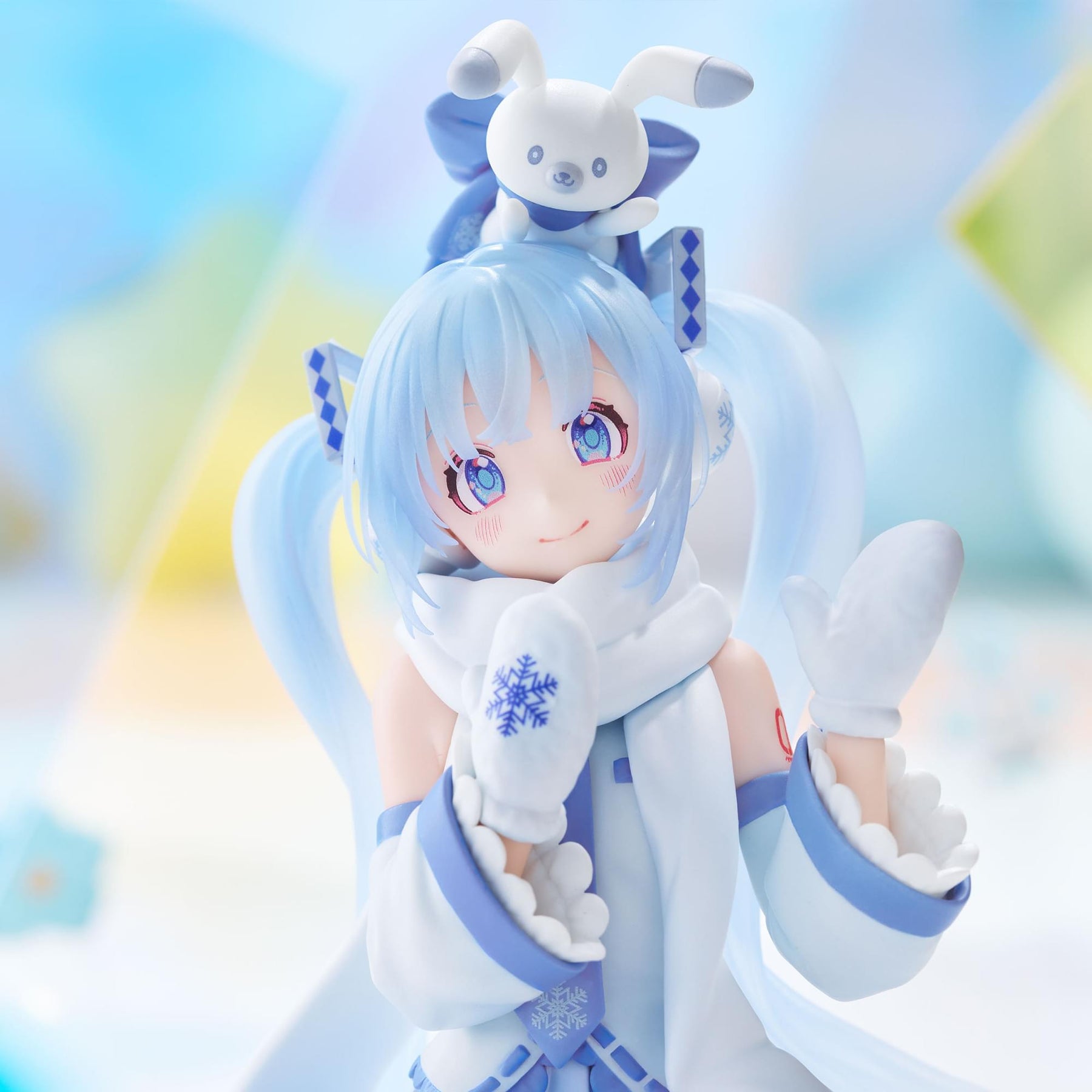 Vocaloid Hatsune Miku Noodle Stopper Figure | Snow Miku Sky Town 10th ver.