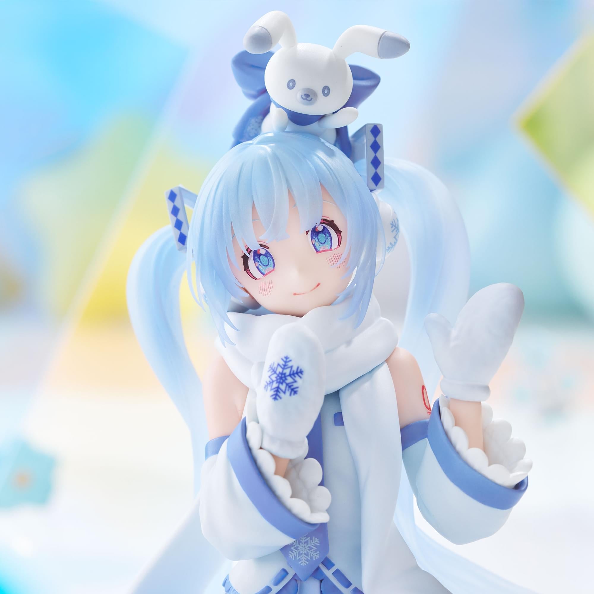 Vocaloid Hatsune Miku Noodle Stopper Figure | Snow Miku Sky Town 10th ver.