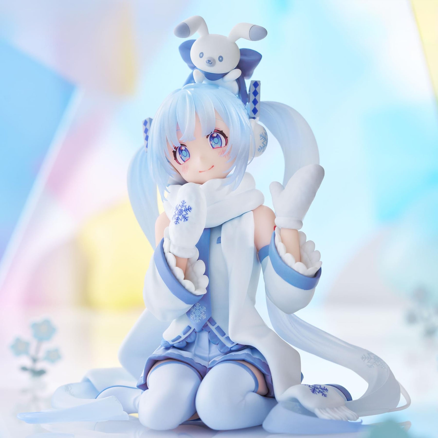 Vocaloid Hatsune Miku Noodle Stopper Figure | Snow Miku Sky Town 10th ver.