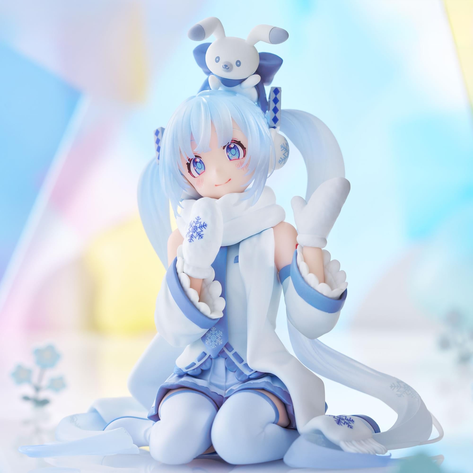 Vocaloid Hatsune Miku Noodle Stopper Figure | Snow Miku Sky Town 10th ver.