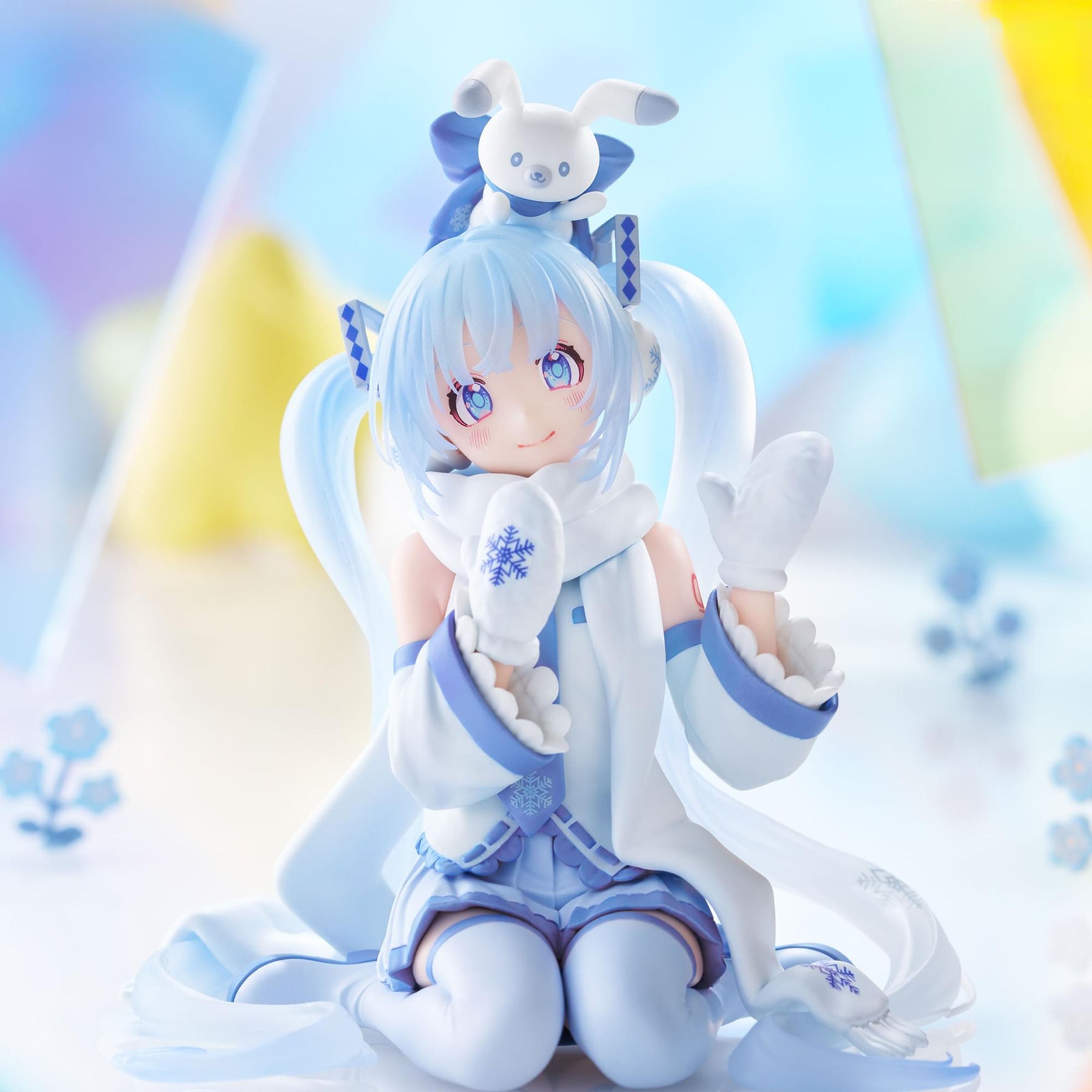 Vocaloid Hatsune Miku Noodle Stopper Figure | Snow Miku Sky Town 10th ver.