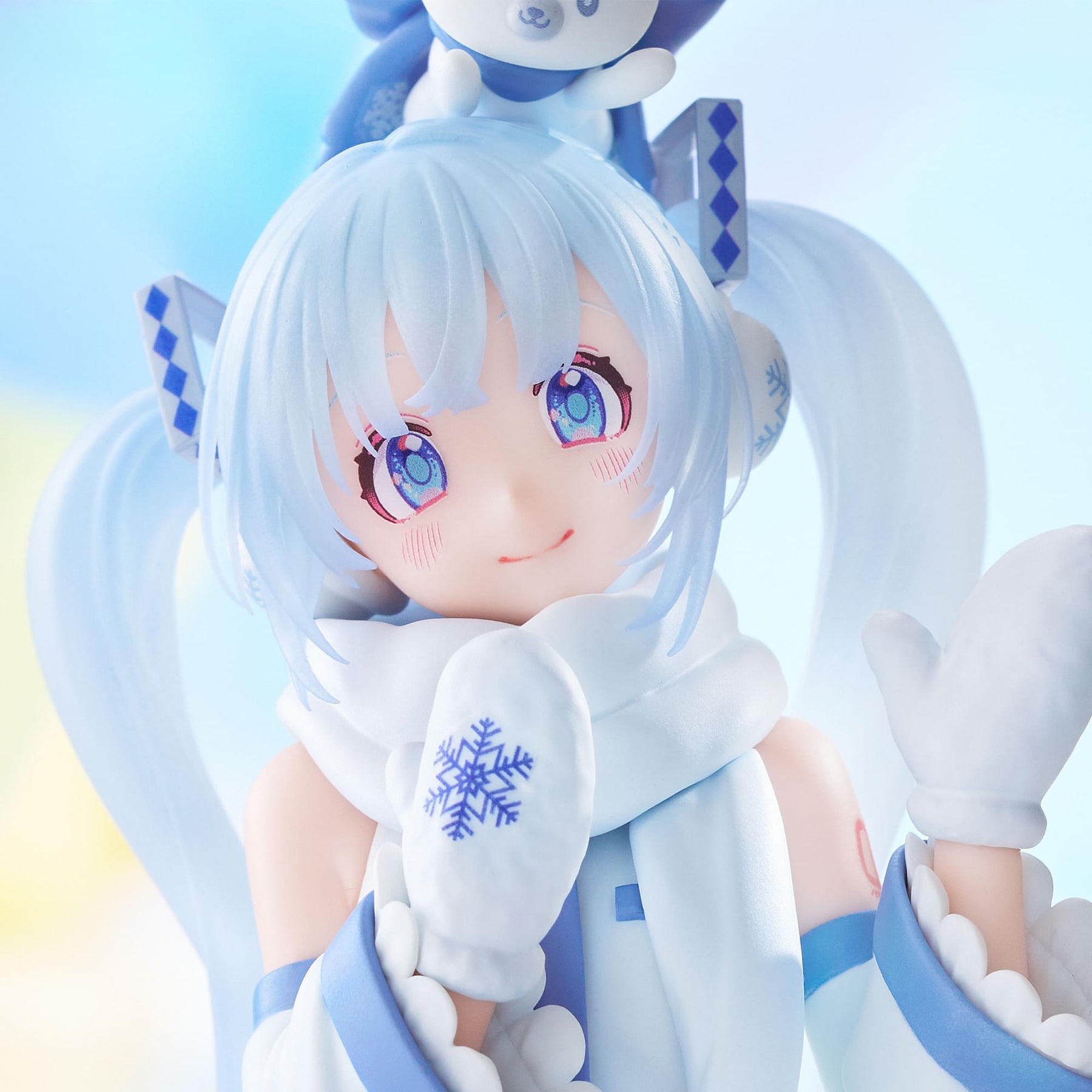 Vocaloid Hatsune Miku Noodle Stopper Figure | Snow Miku Sky Town 10th ver.