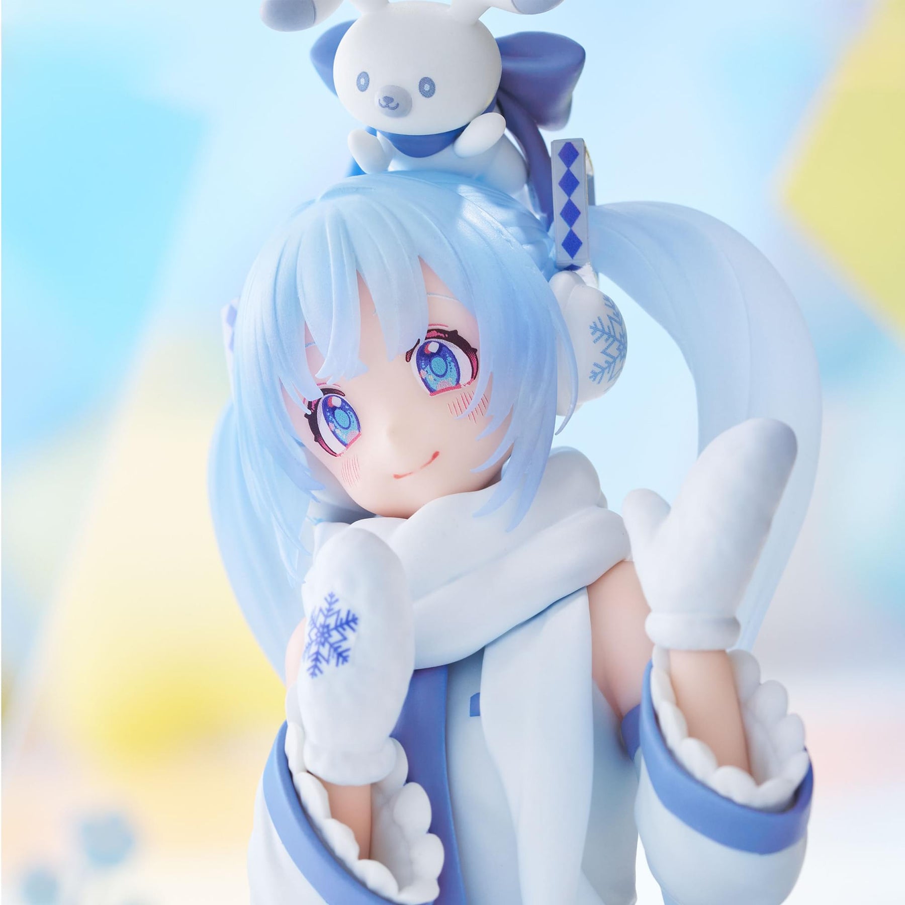 Vocaloid Hatsune Miku Noodle Stopper Figure | Snow Miku Sky Town 10th ver.