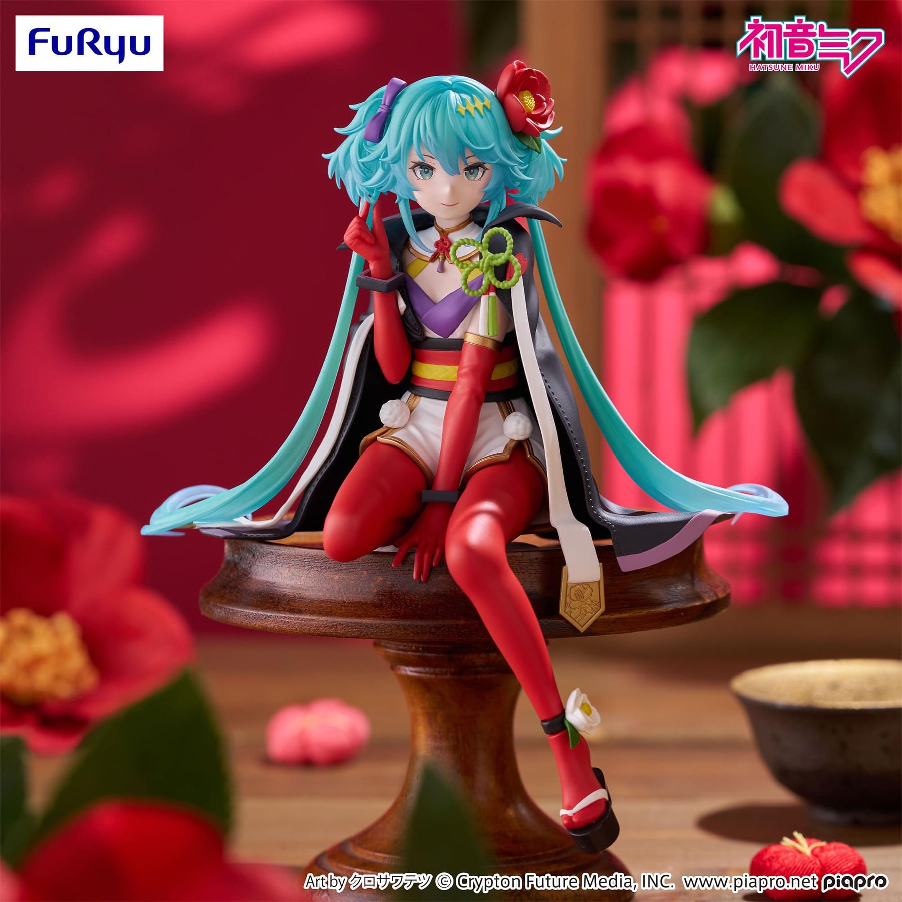 Hatsune Miku FuRyu 6-Inch Noodle Stopper Figure | Flower Fairy Camellia