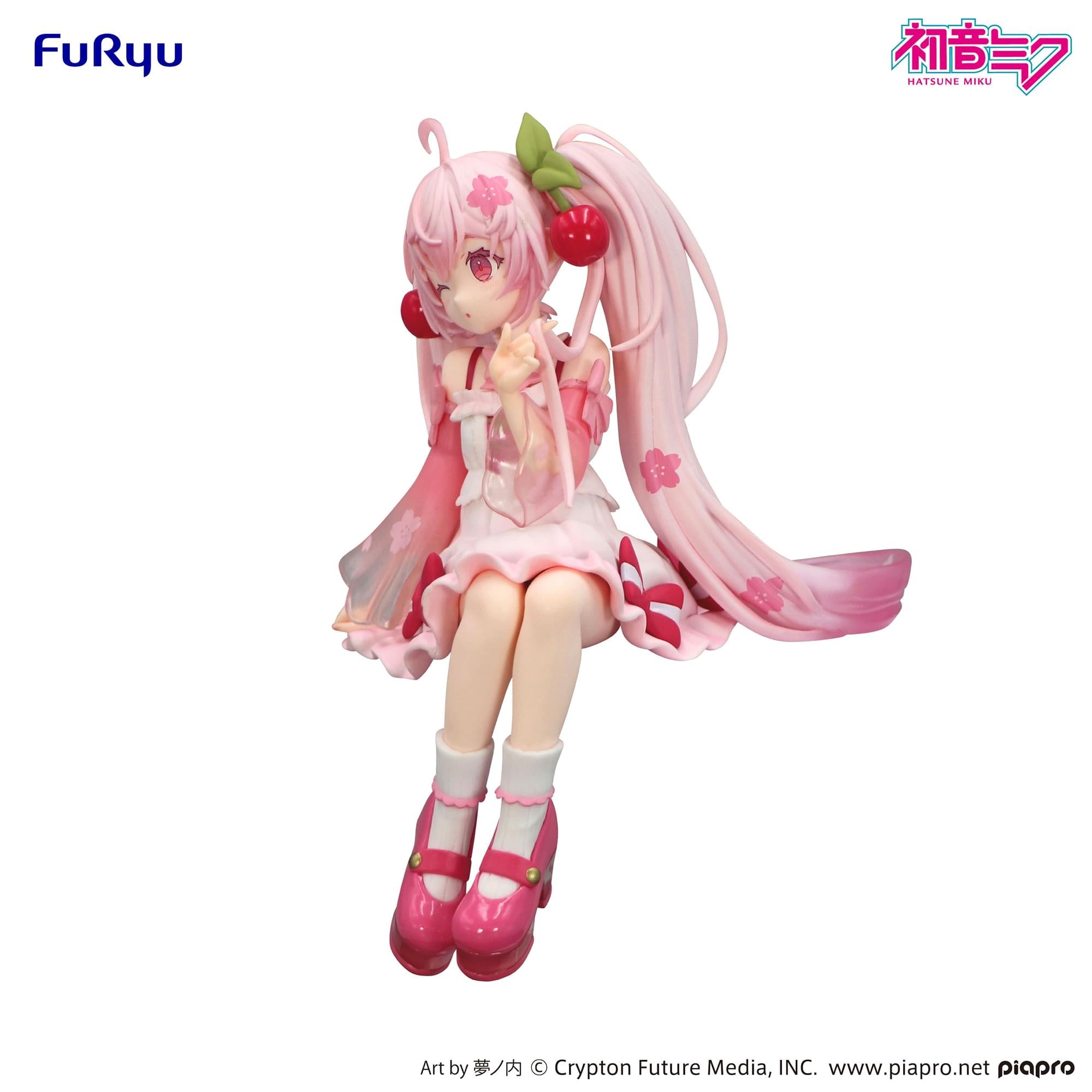 Vocaloid Hatsune Miku Noodle Stopper Figure | Sakura Miku 2025 Wink Ver.