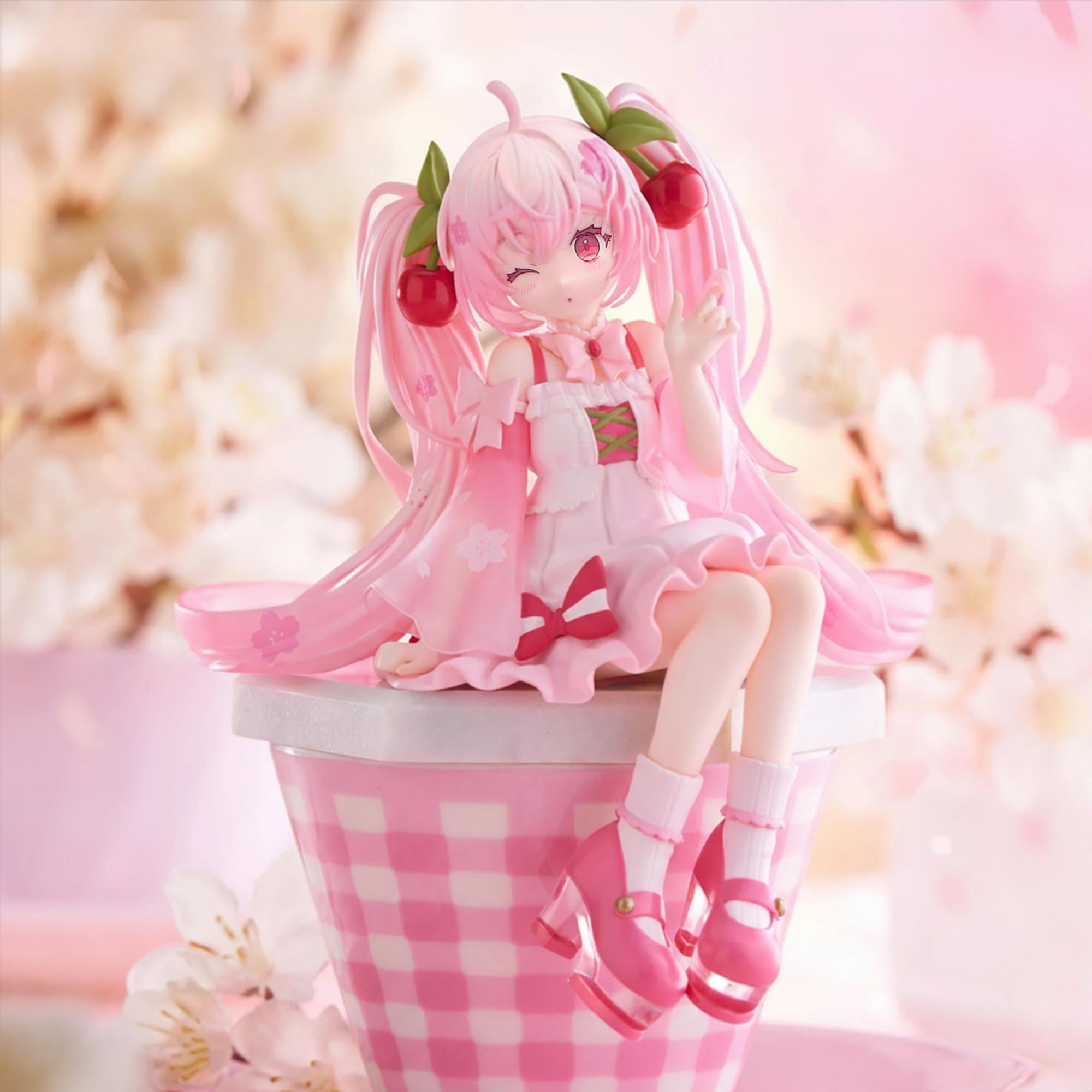 Vocaloid Hatsune Miku Noodle Stopper Figure | Sakura Miku 2025 Wink Ver.