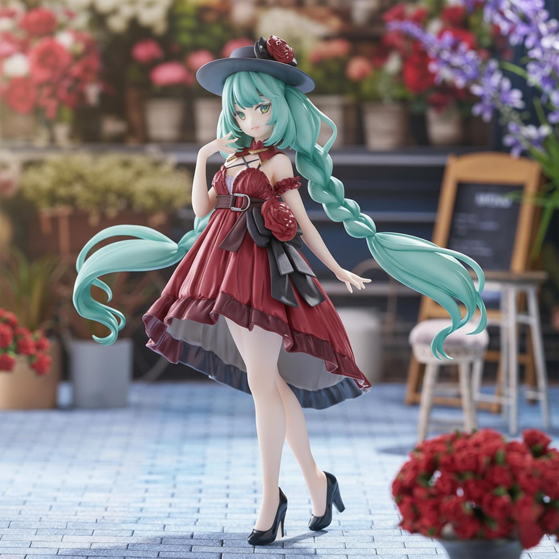 Hatsune Miku Trio-Try-iT Prize Figure | Red Outing Dress Ver.