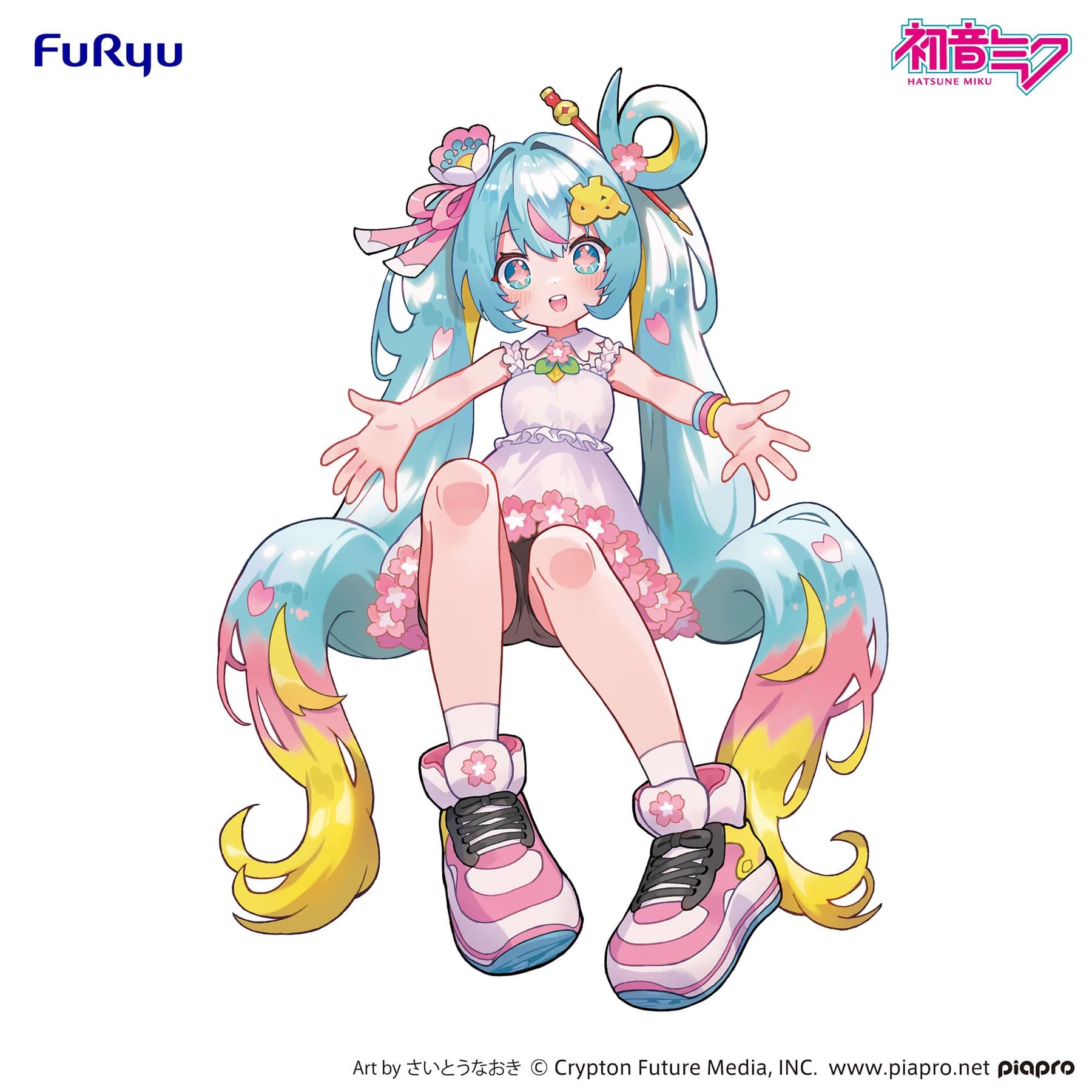 Vocaloid Hatsune Miku Noodle Stopper Figure | Hatsune Miku 10th Anniversary