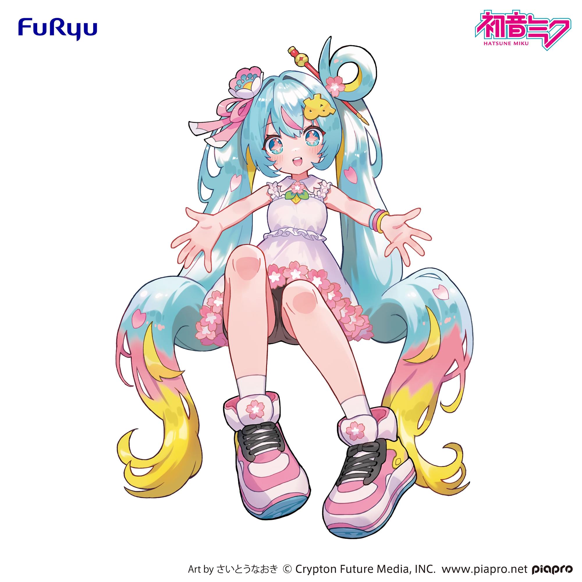 Vocaloid Hatsune Miku Noodle Stopper Figure | Hatsune Miku 10th Anniversary