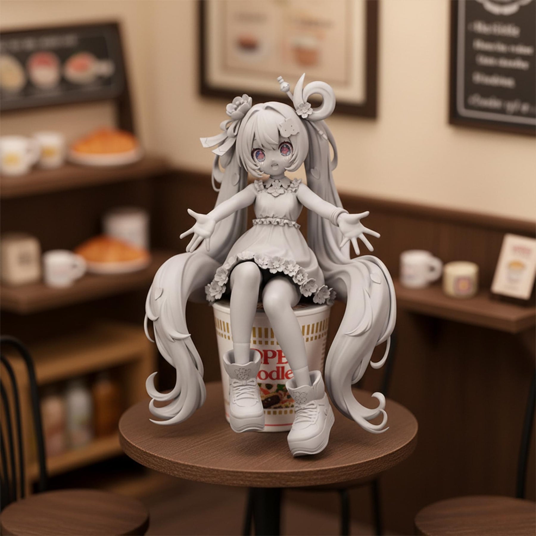 Vocaloid Hatsune Miku Noodle Stopper Figure | Hatsune Miku 10th Anniversary