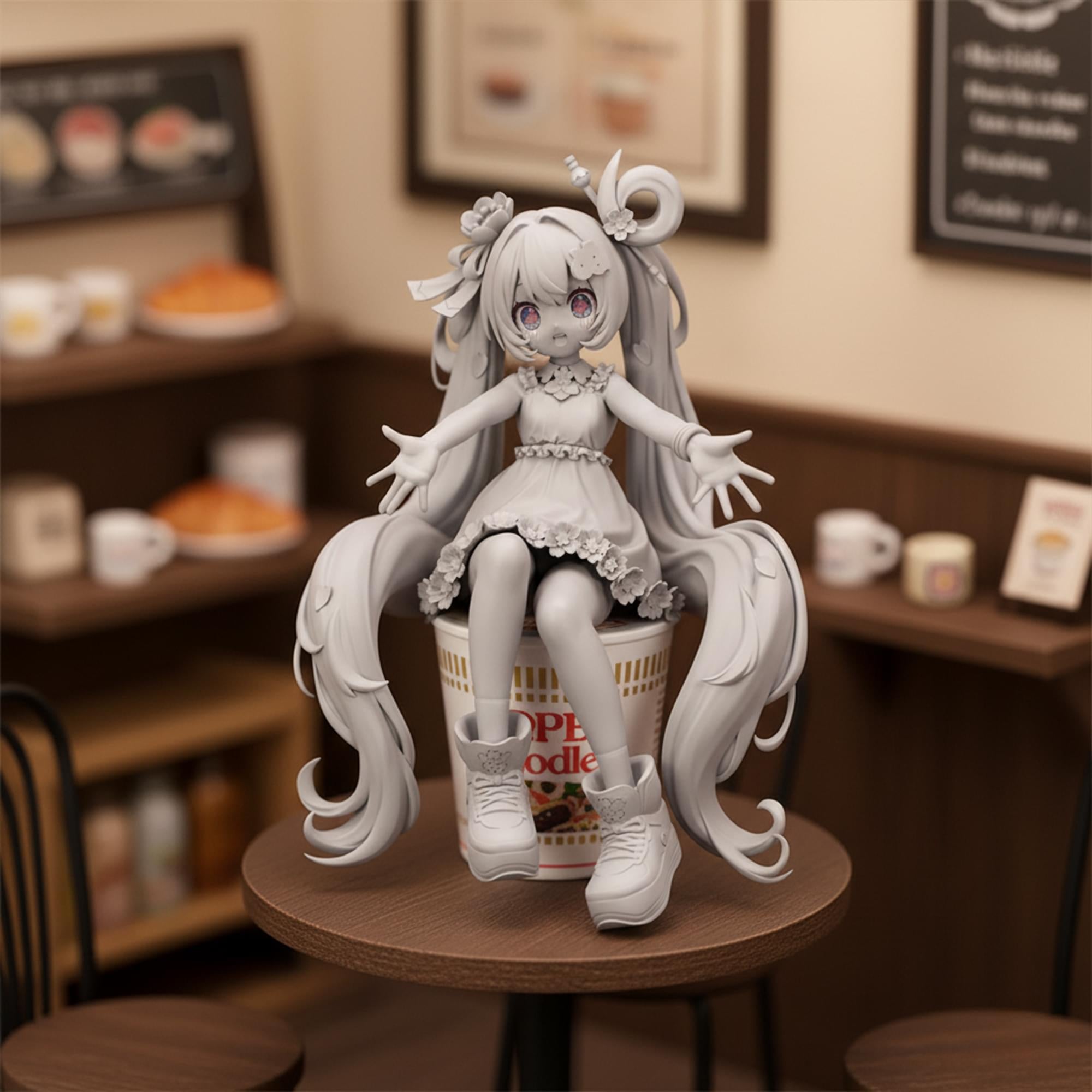Vocaloid Hatsune Miku Noodle Stopper Figure | Hatsune Miku 10th Anniversary
