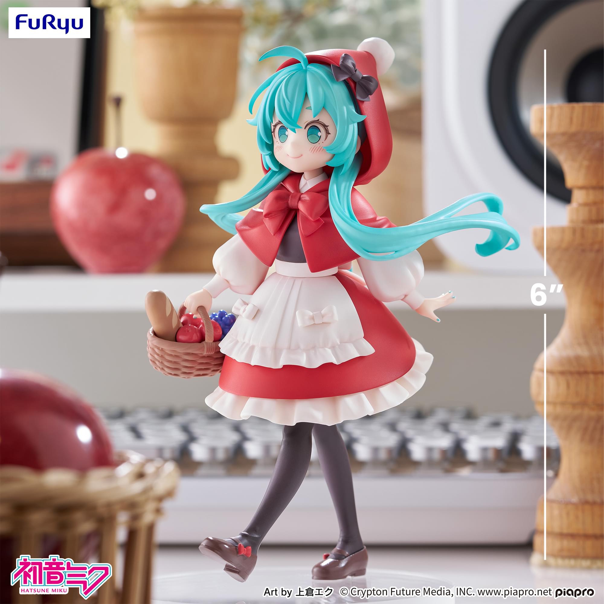 Hatsune Miku 6-Inch Little Red Riding Hood Desktop Statue