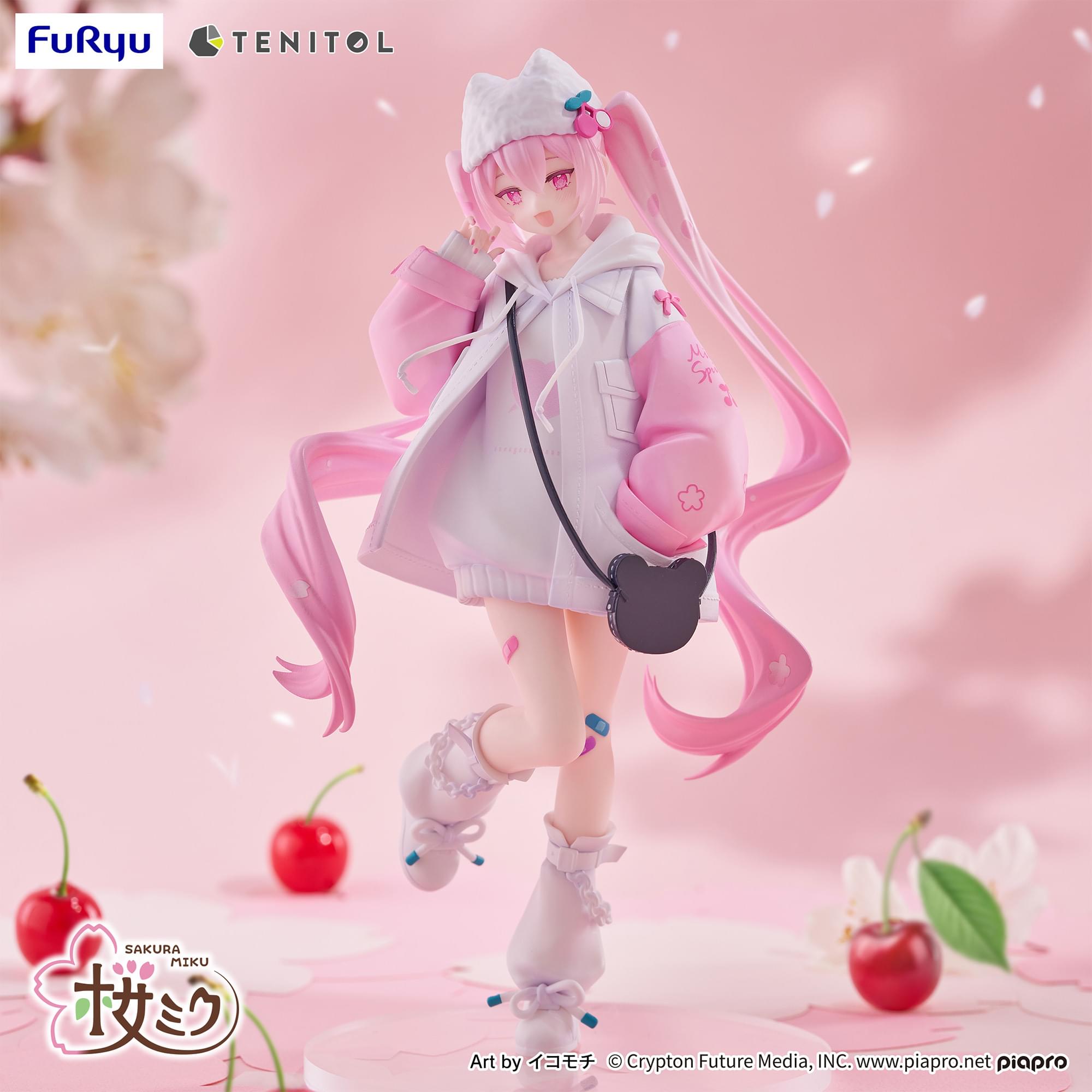 Hatsune Miku Tenitol Petit Sakura Miku (Cool Style) 7.5-Inch FuRyu Figure
