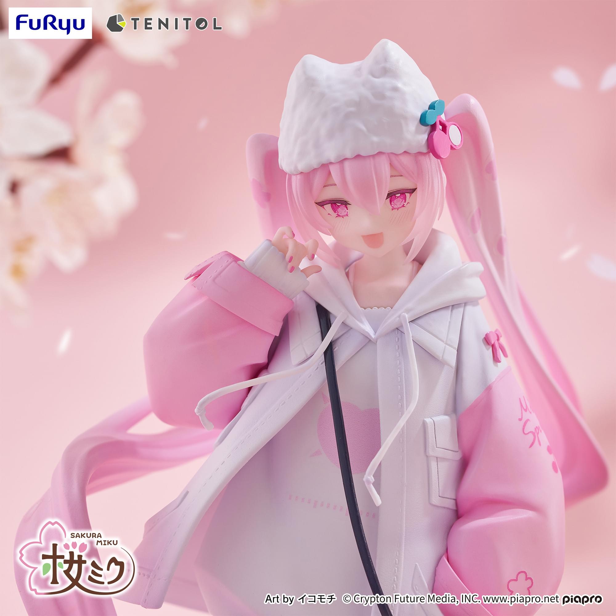 Hatsune Miku Tenitol Petit Sakura Miku (Cool Style) 7.5-Inch FuRyu Figure