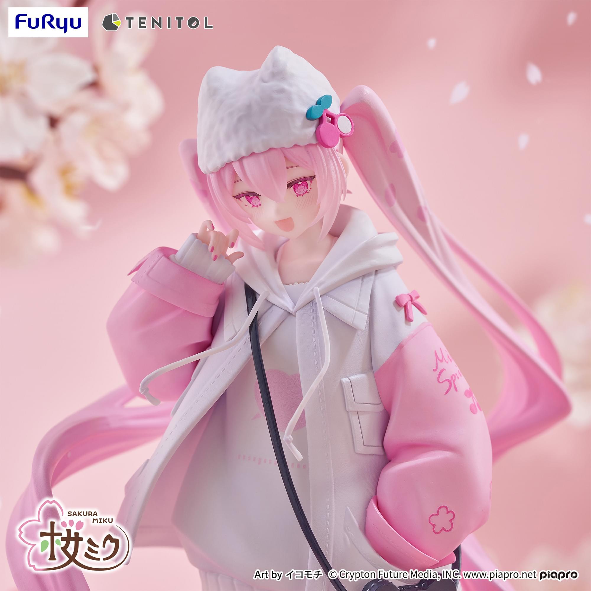 Hatsune Miku Tenitol Petit Sakura Miku (Cool Style) 7.5-Inch FuRyu Figure