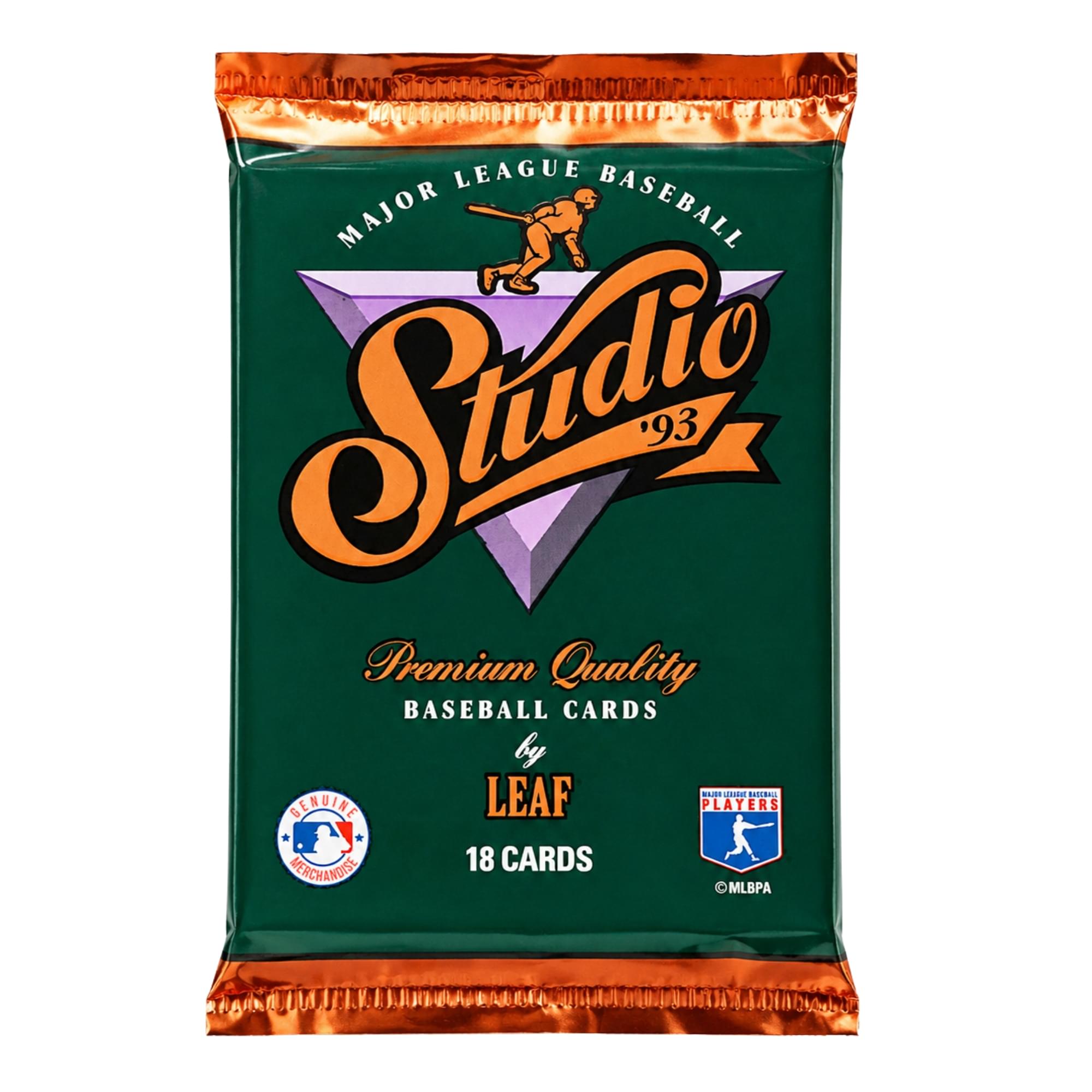 MLB 1993 Leaf Studio Baseball Cards | 18 Cards Sealed Pack