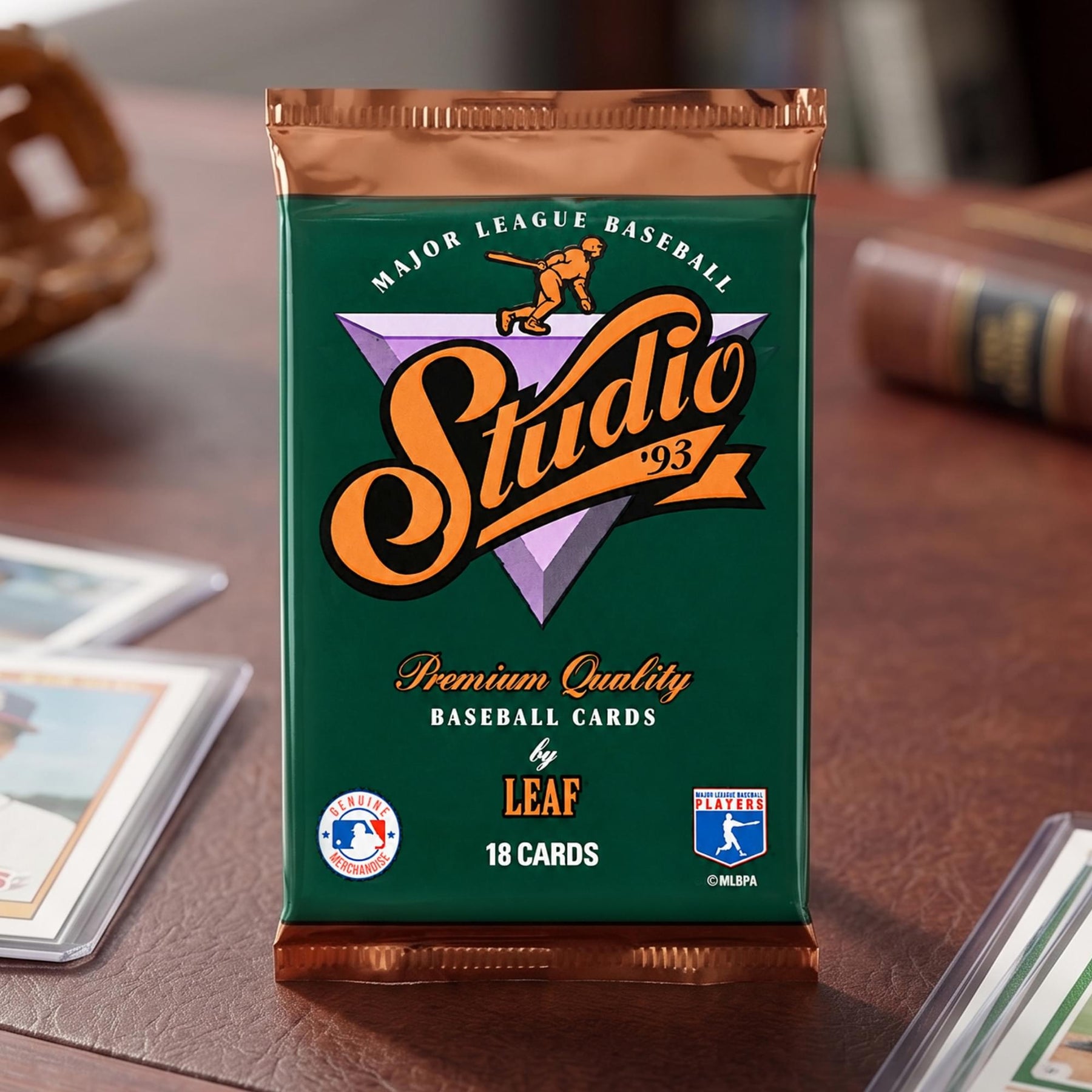 MLB 1993 Leaf Studio Baseball Cards | 18 Cards Sealed Pack