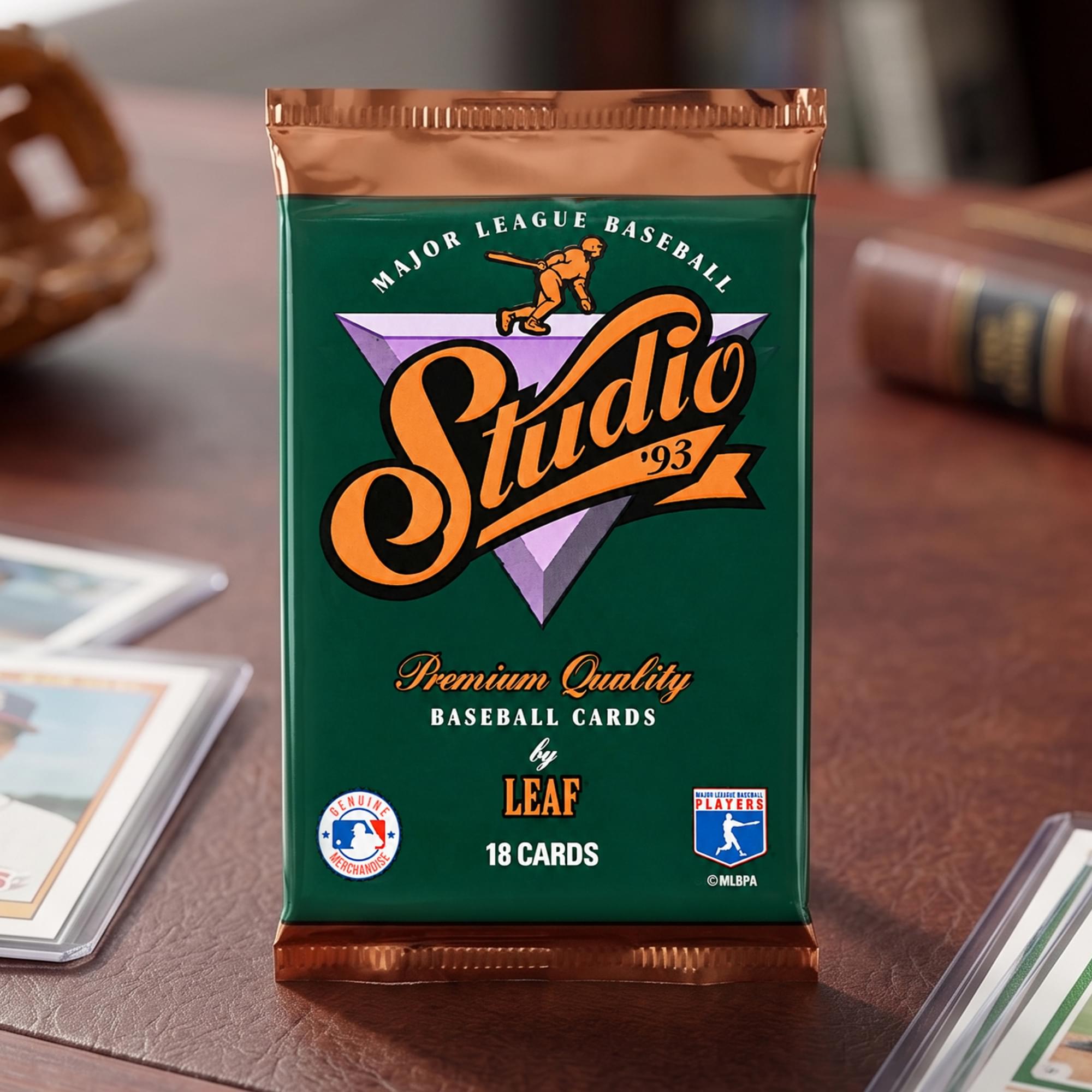 MLB 1993 Leaf Studio Baseball Cards | 18 Cards Sealed Pack