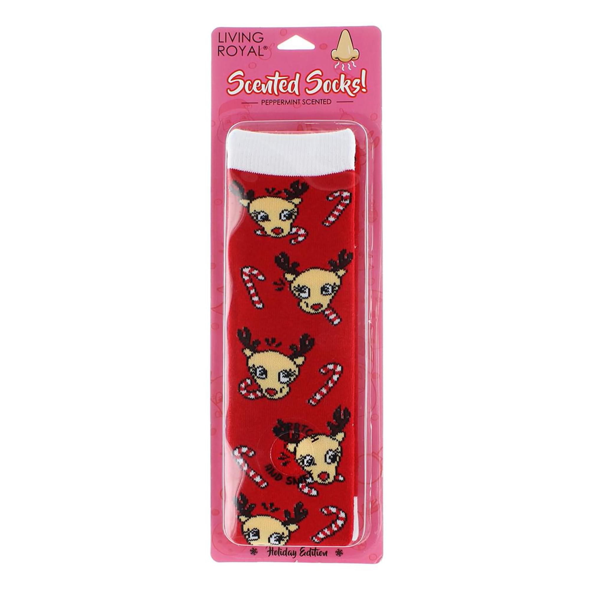Reindeer Peppermint Scented Socks