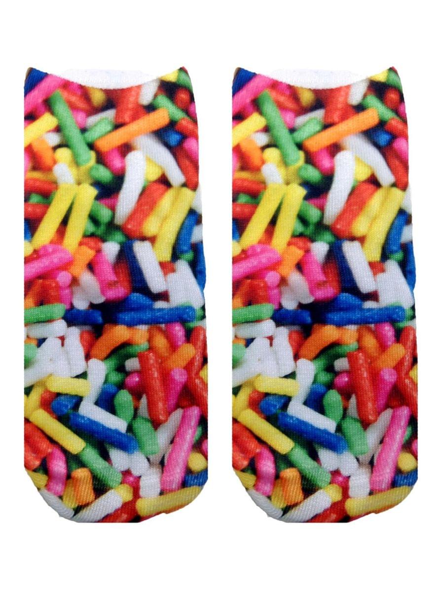 Candy Sprinkles Photo Print Ankle Socks