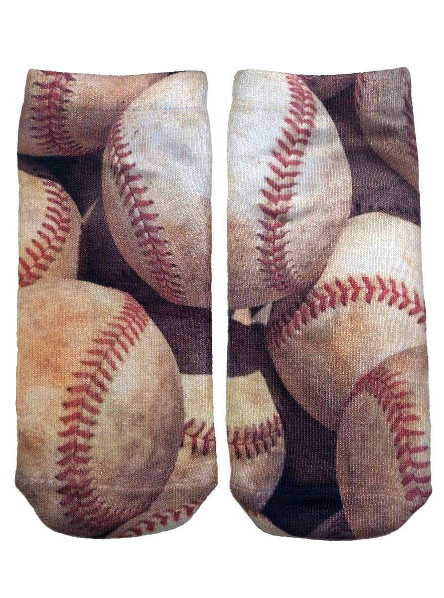 Living Royal Photo Print Ankle Socks Baseball