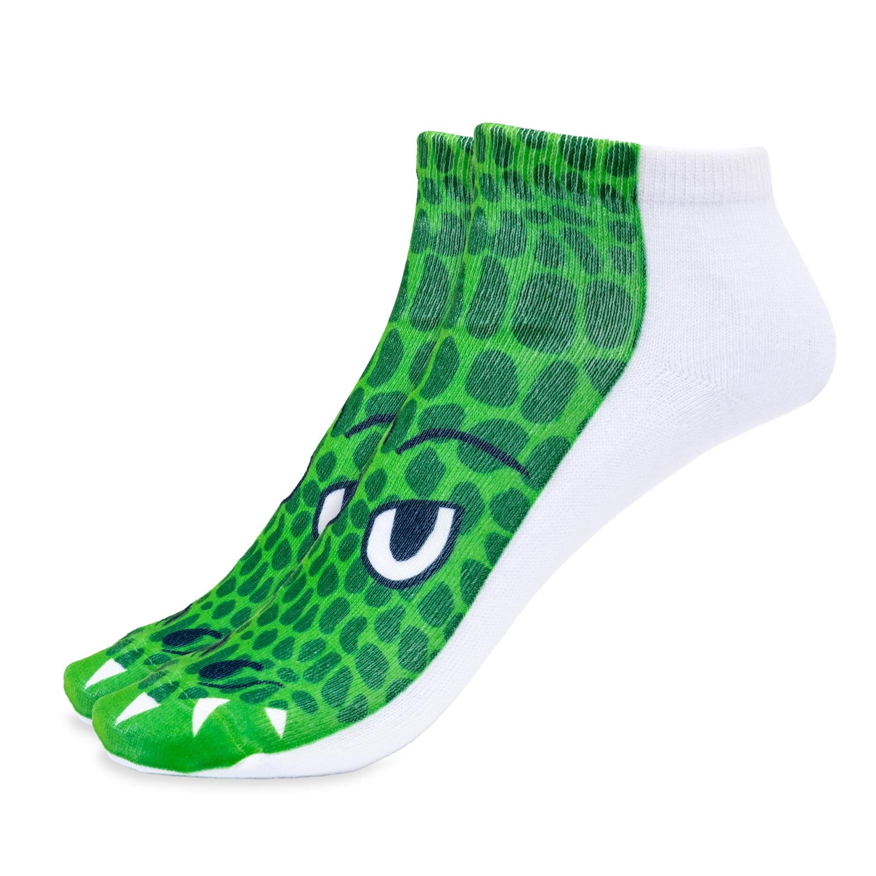 Crocodile Photo Print Ankle Socks