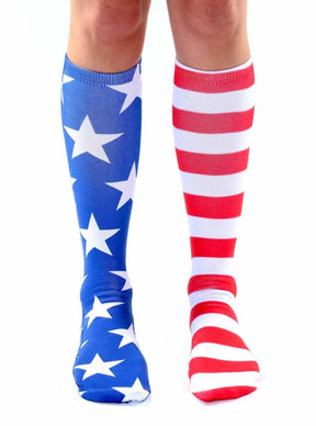 Unisex Stars & Stripes Knee High Socks
