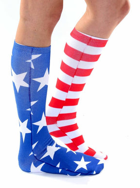 Unisex Stars & Stripes Knee High Socks