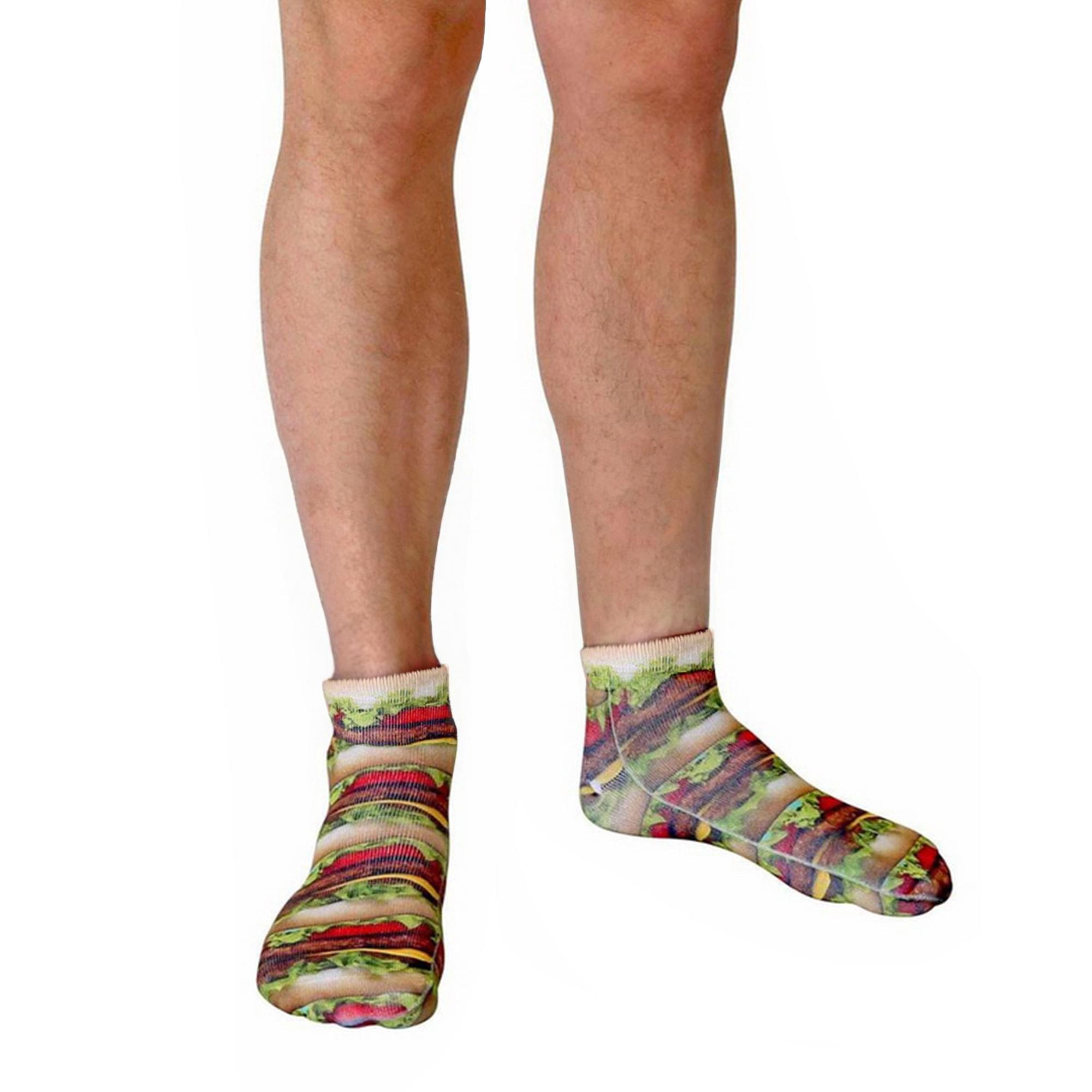 Stacked Hamburgers Photo Print Ankle Socks