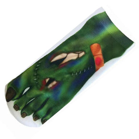 Monster Photo Print Ankle Socks